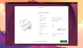 screenshot of ubuntu install