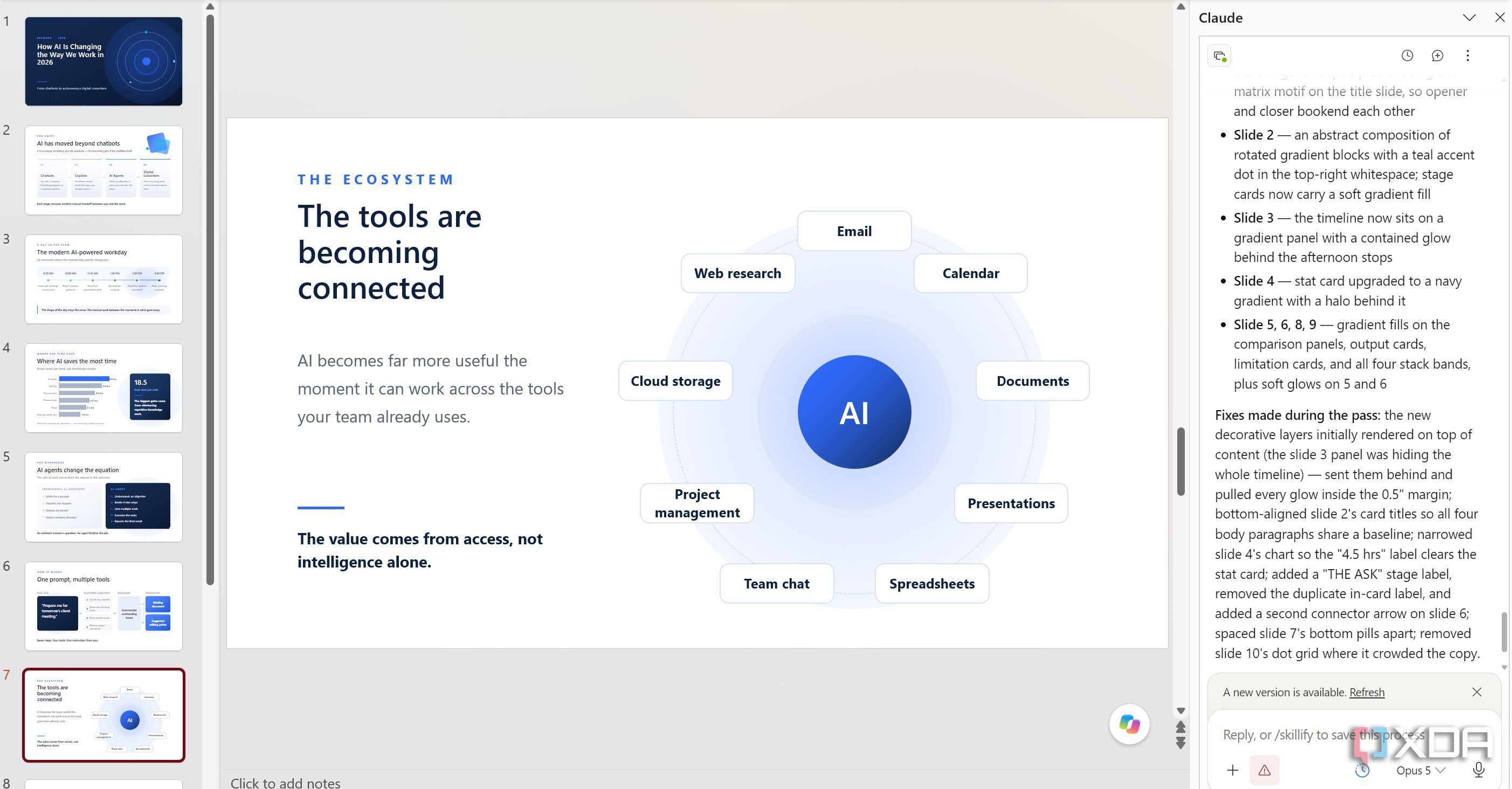 Claude для Microsoft PowerPoint — иллюстрация 4 к материалу