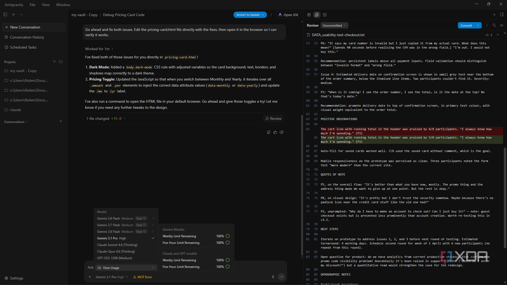 vib coding with google antigravity
