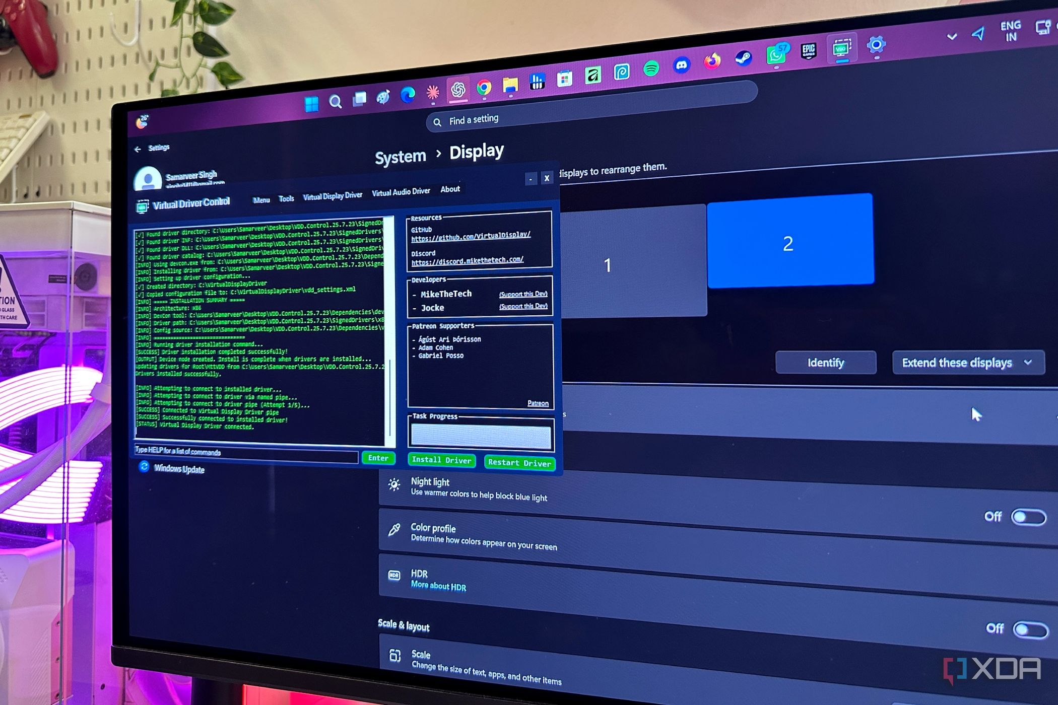 I gave Sunshine a virtual display, and game streams stopped hijacking ...
