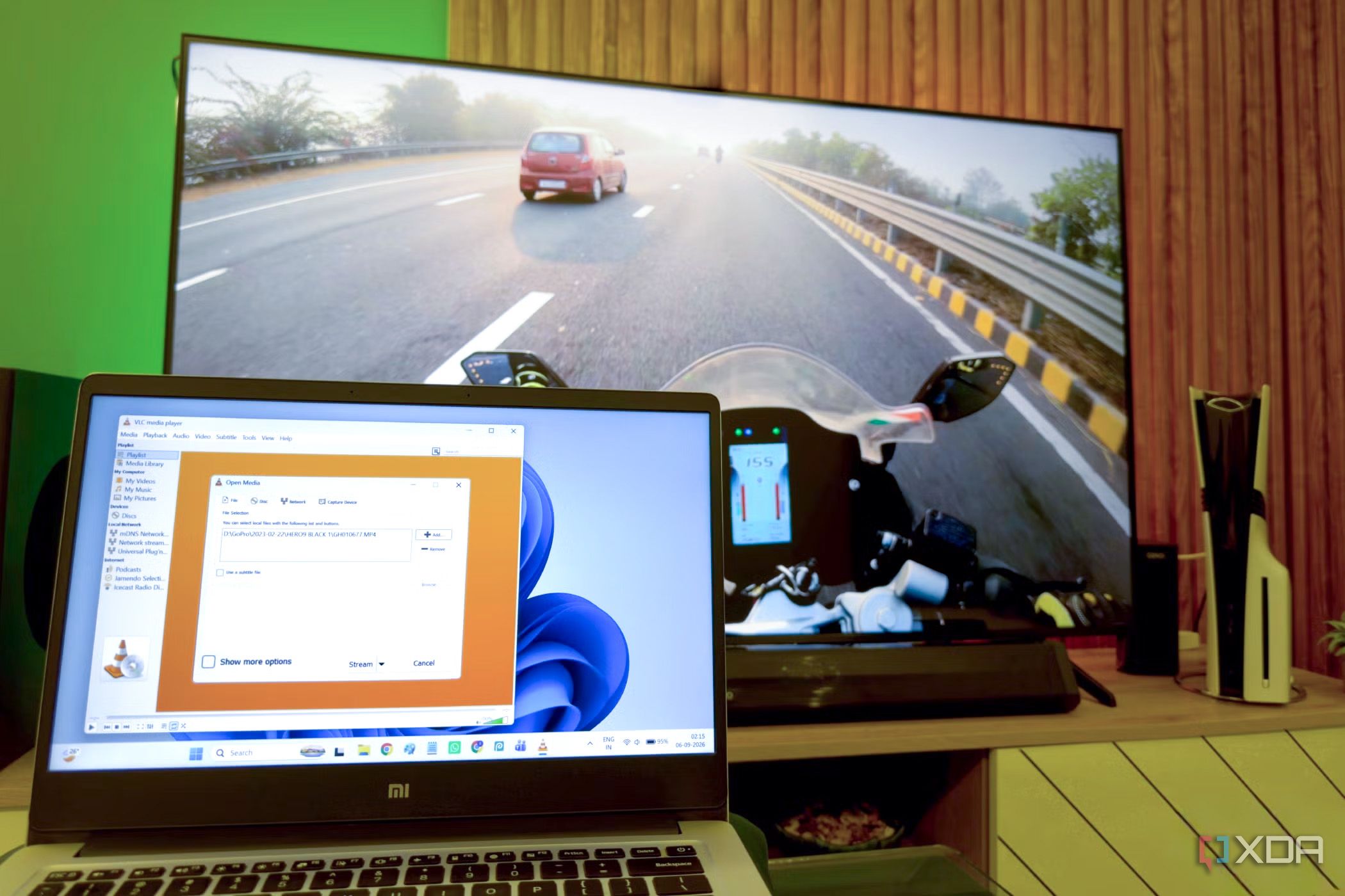 Using VLC to play video on a TV