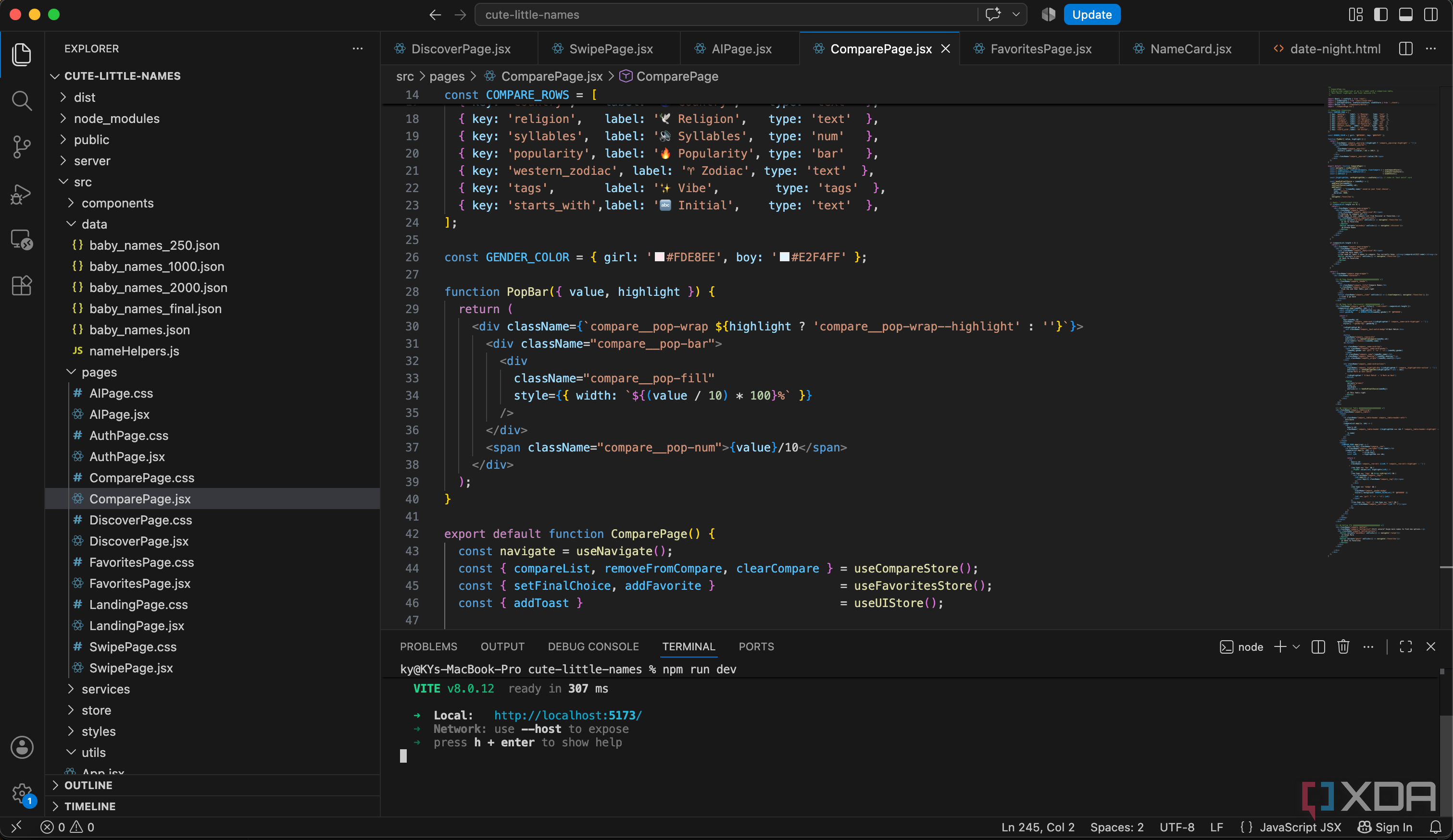 Встроенная навигация по коду в VS Code
