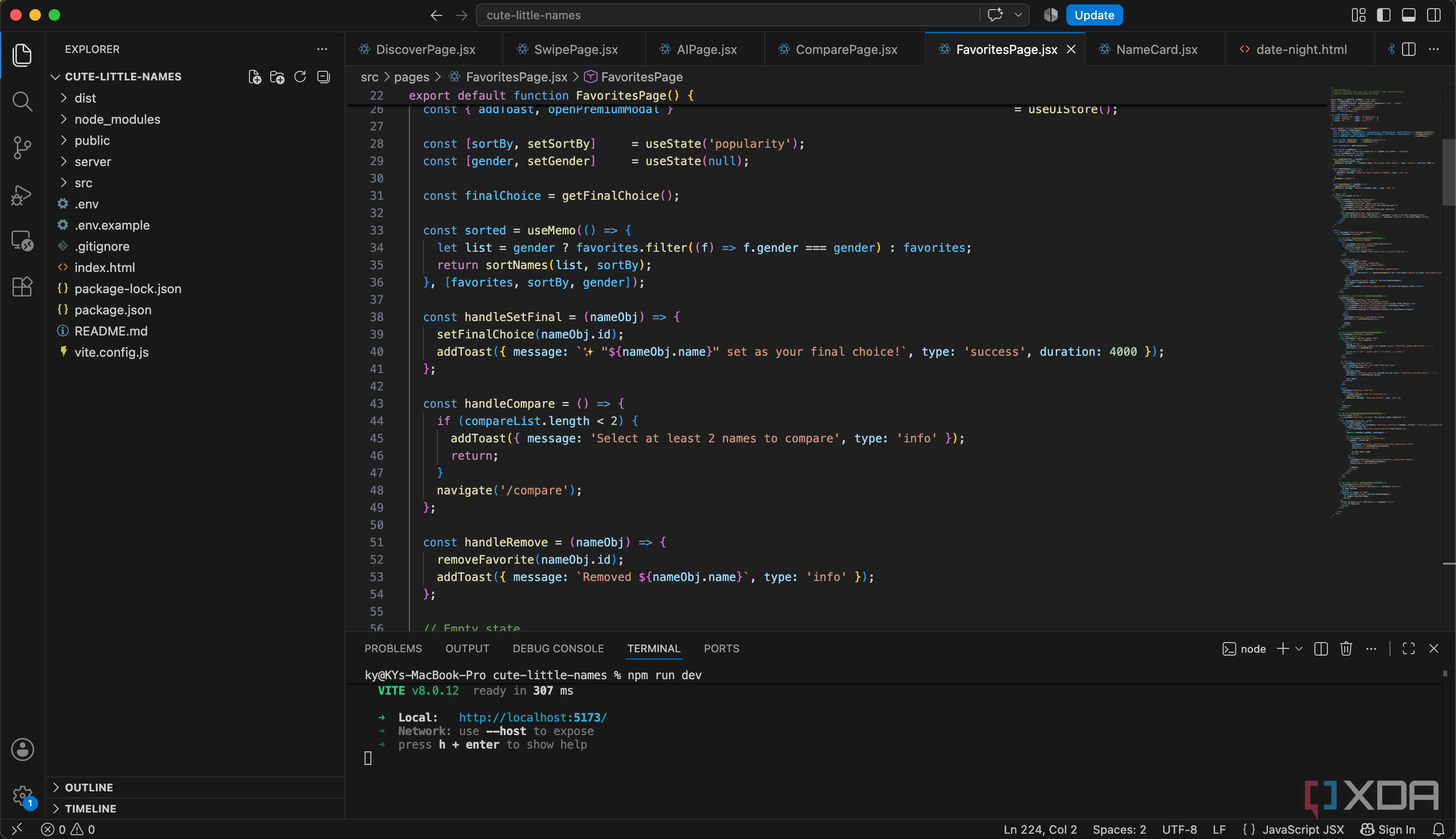 Панель управления версиями Git в VS Code