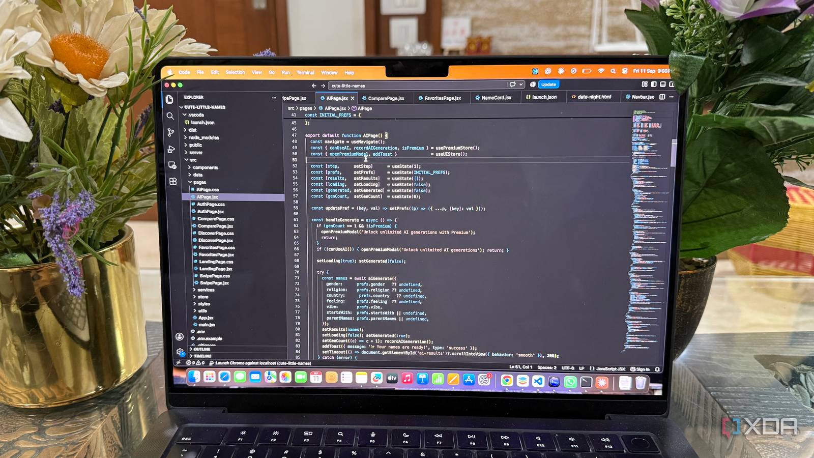 Оптимизированный редактор Visual Studio Code Минималистичное рабочее пространство в редакторе кода