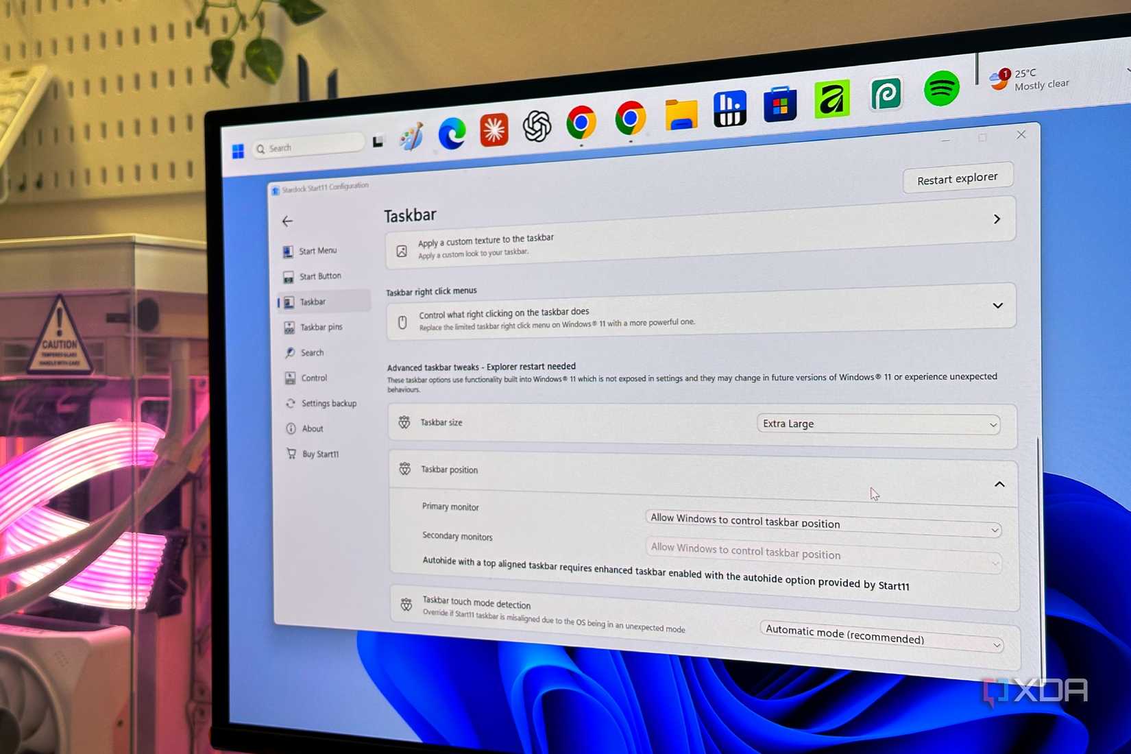 windows-11-extra-large-taskbar-through-stardock-start11-settings