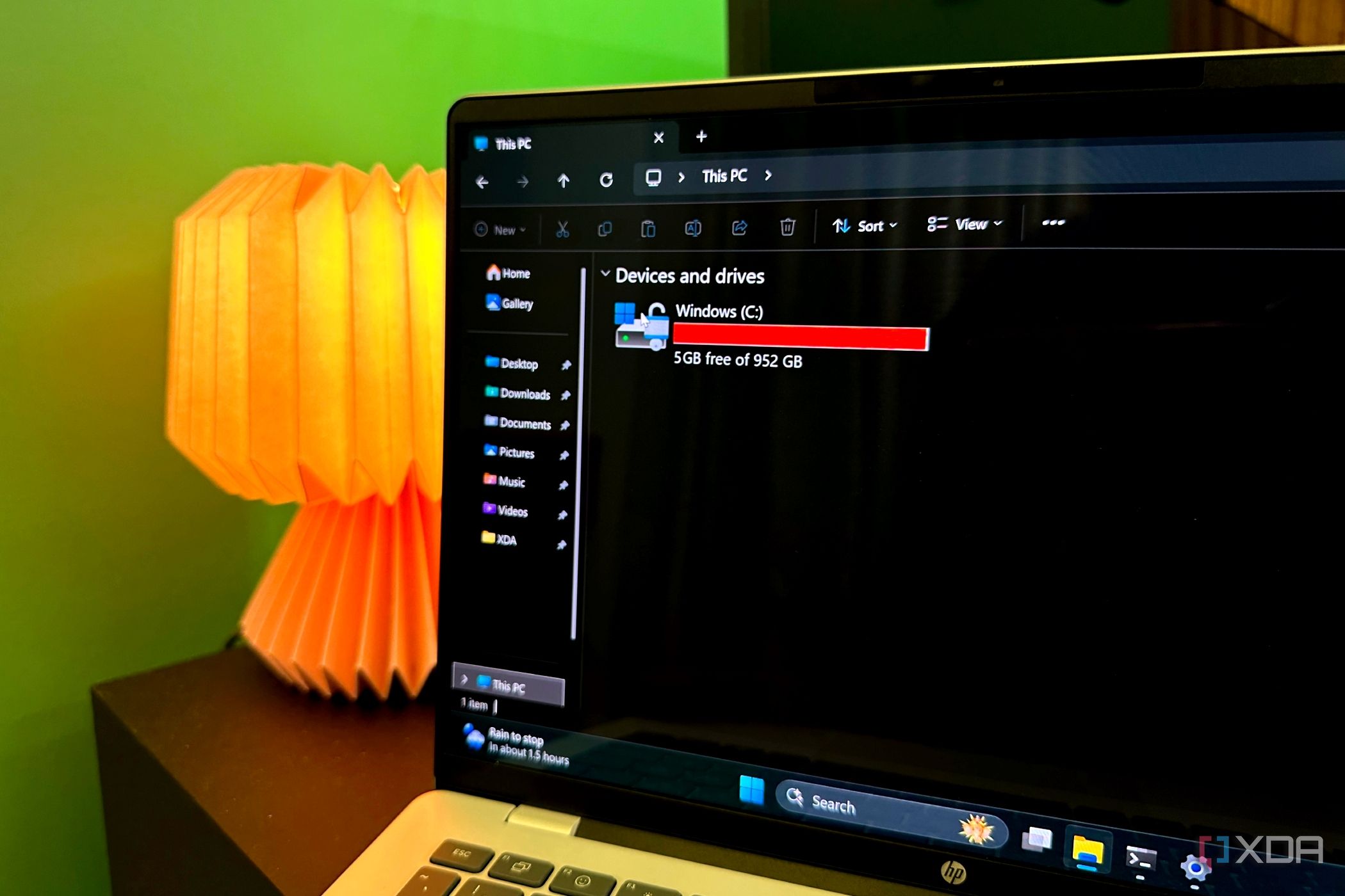 C Drive almost full on a 1TB laptop.