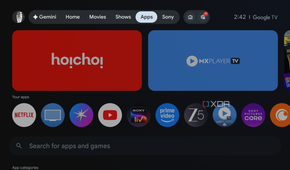 Google TV apps