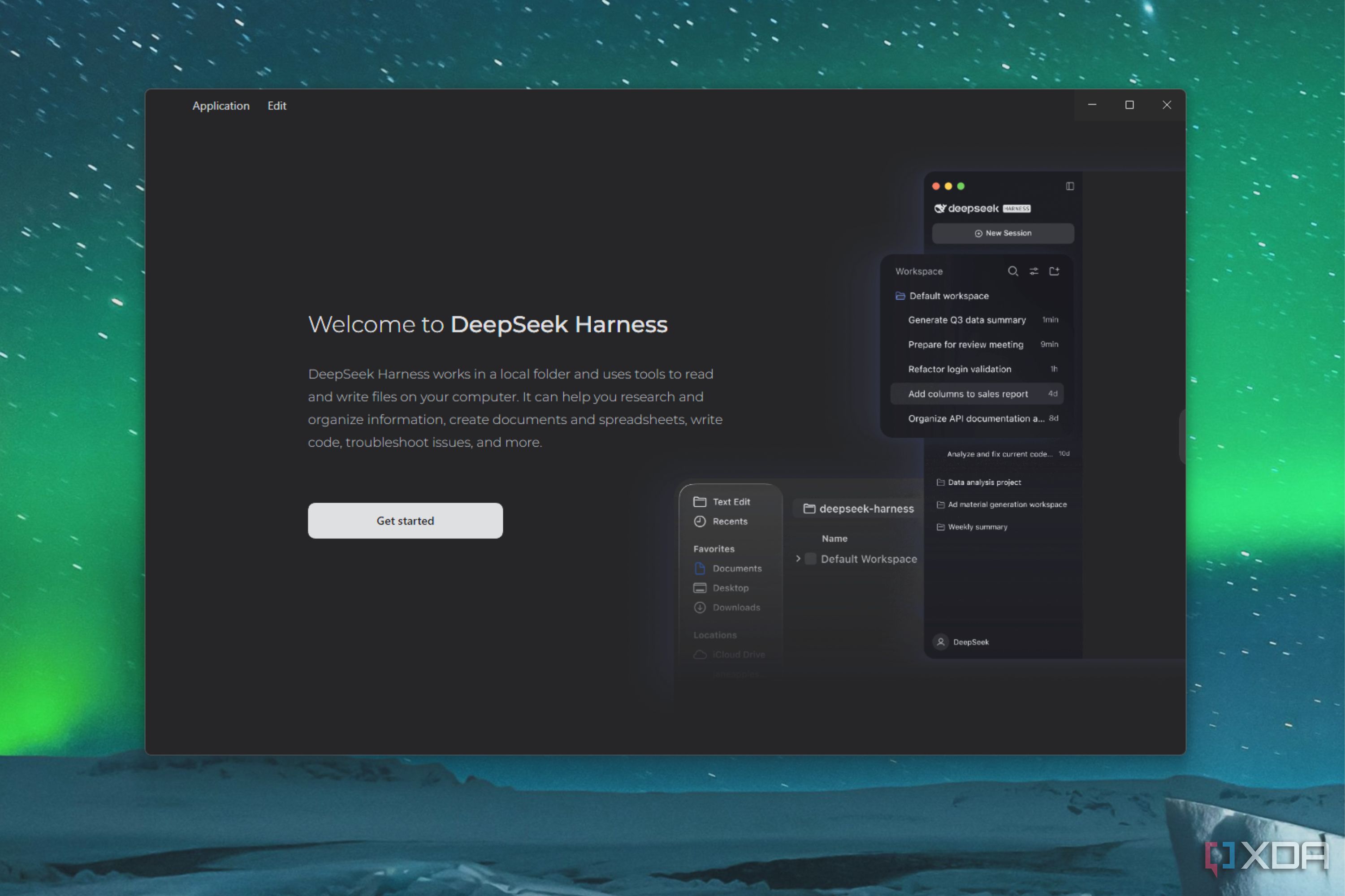 deepseek harness start page