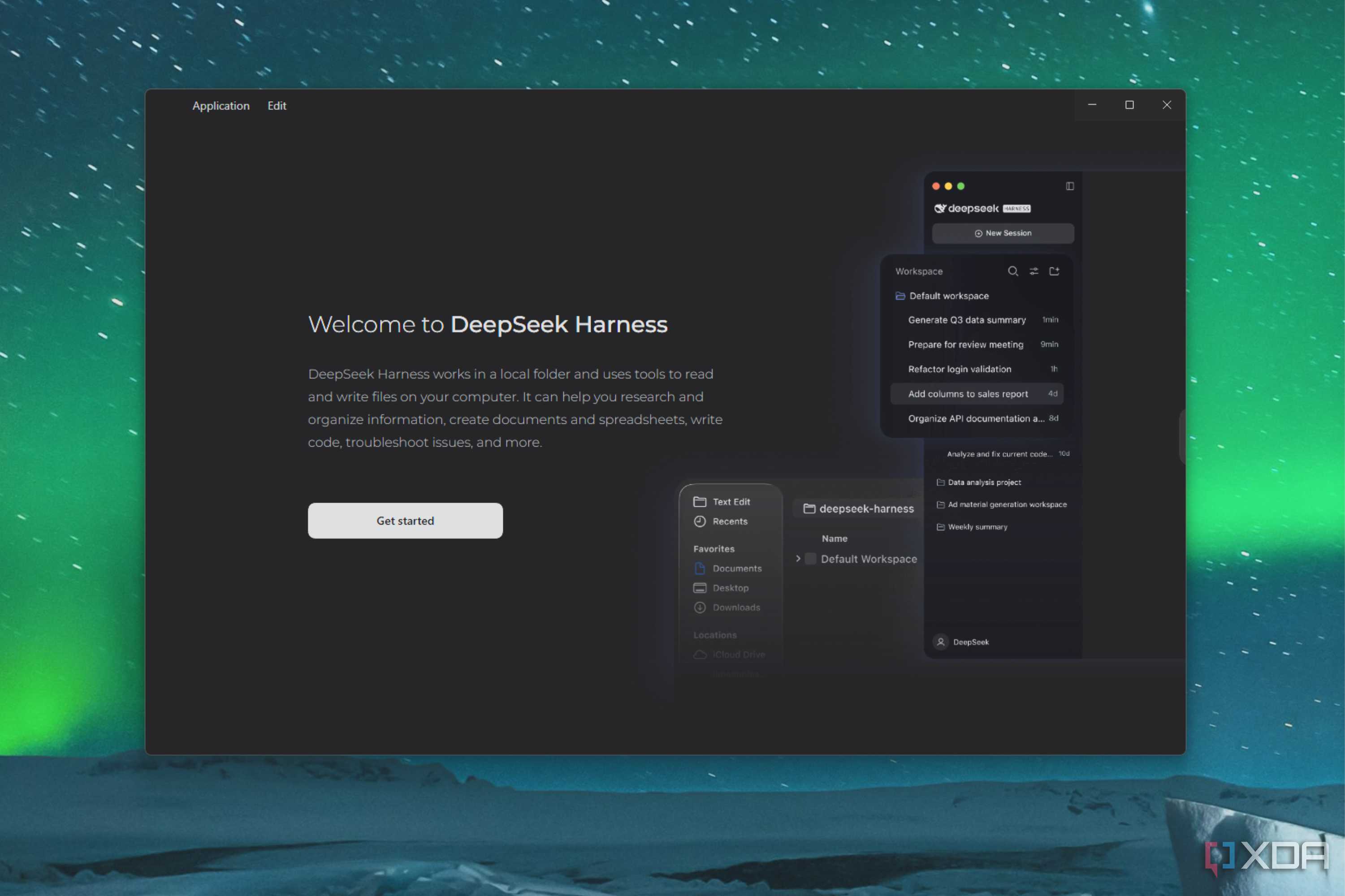 deepseek harness start page