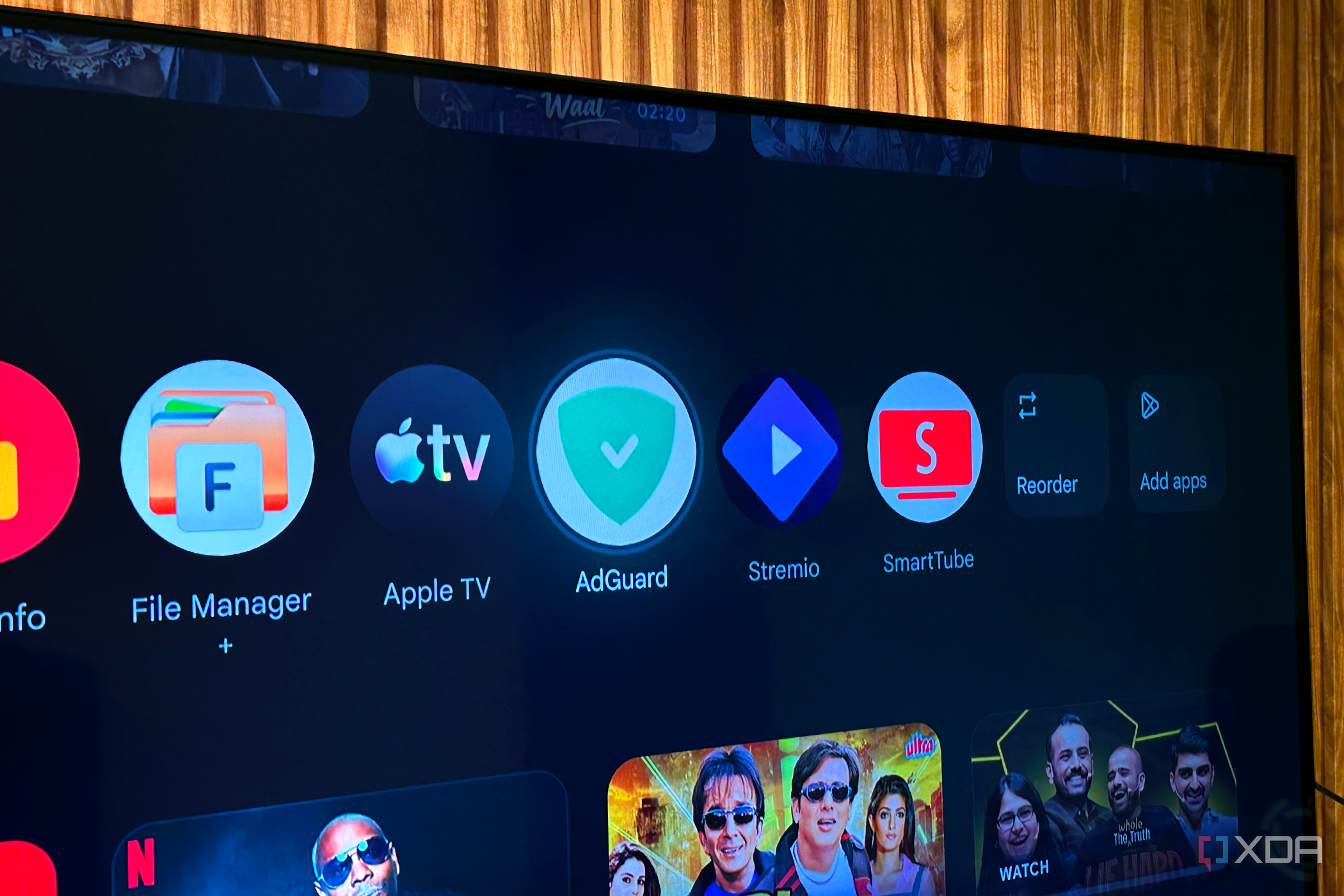 AdGuard Android TV sideloaded on Google TV apps.