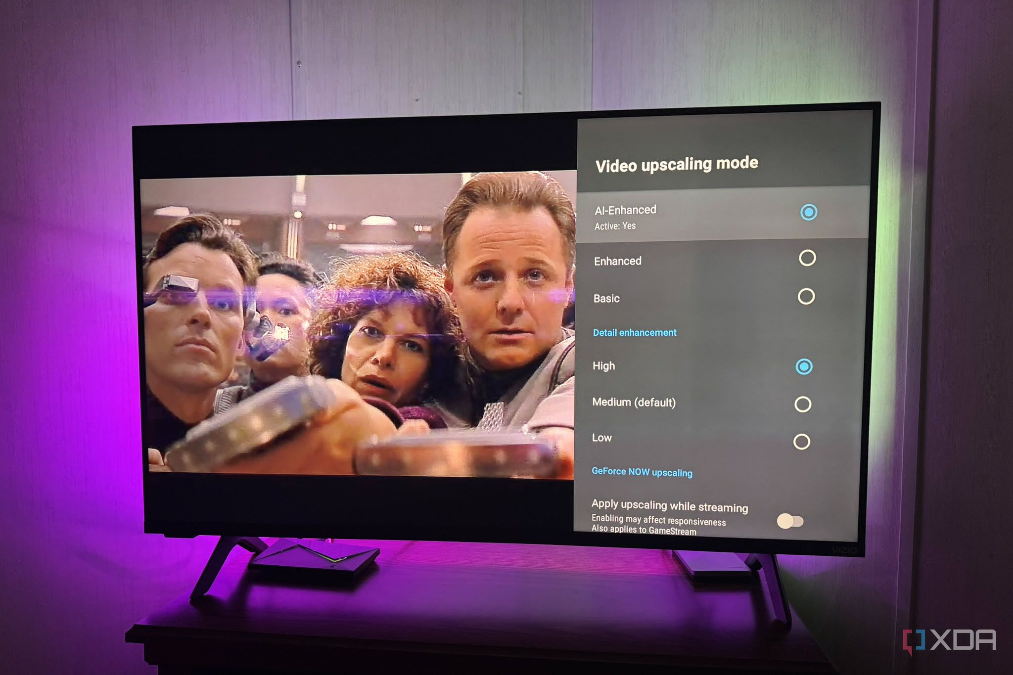 AI Upscaling Supported Nvidia Shield Test Movie
