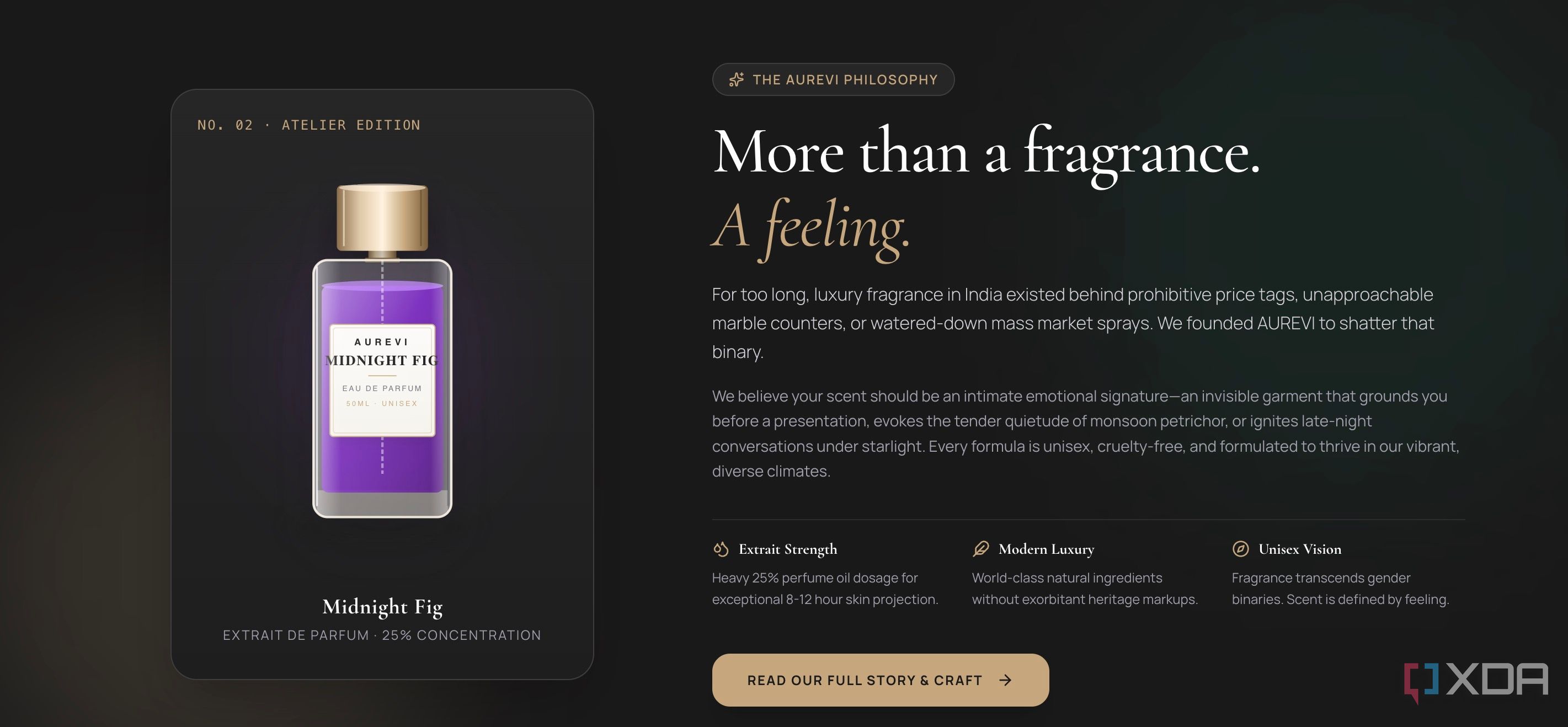 Antigravity fragrance details