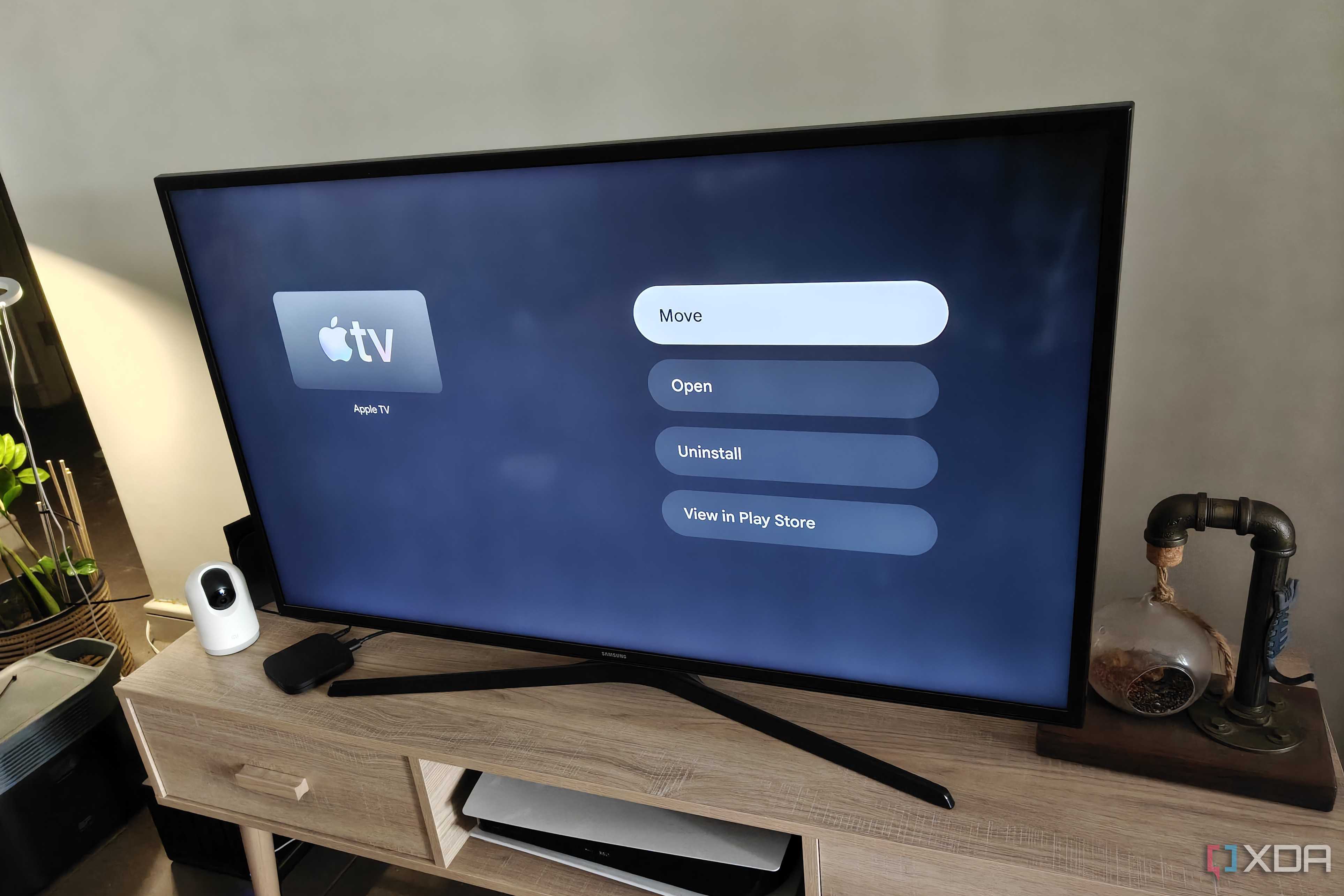 app options in apps only mode on google tv