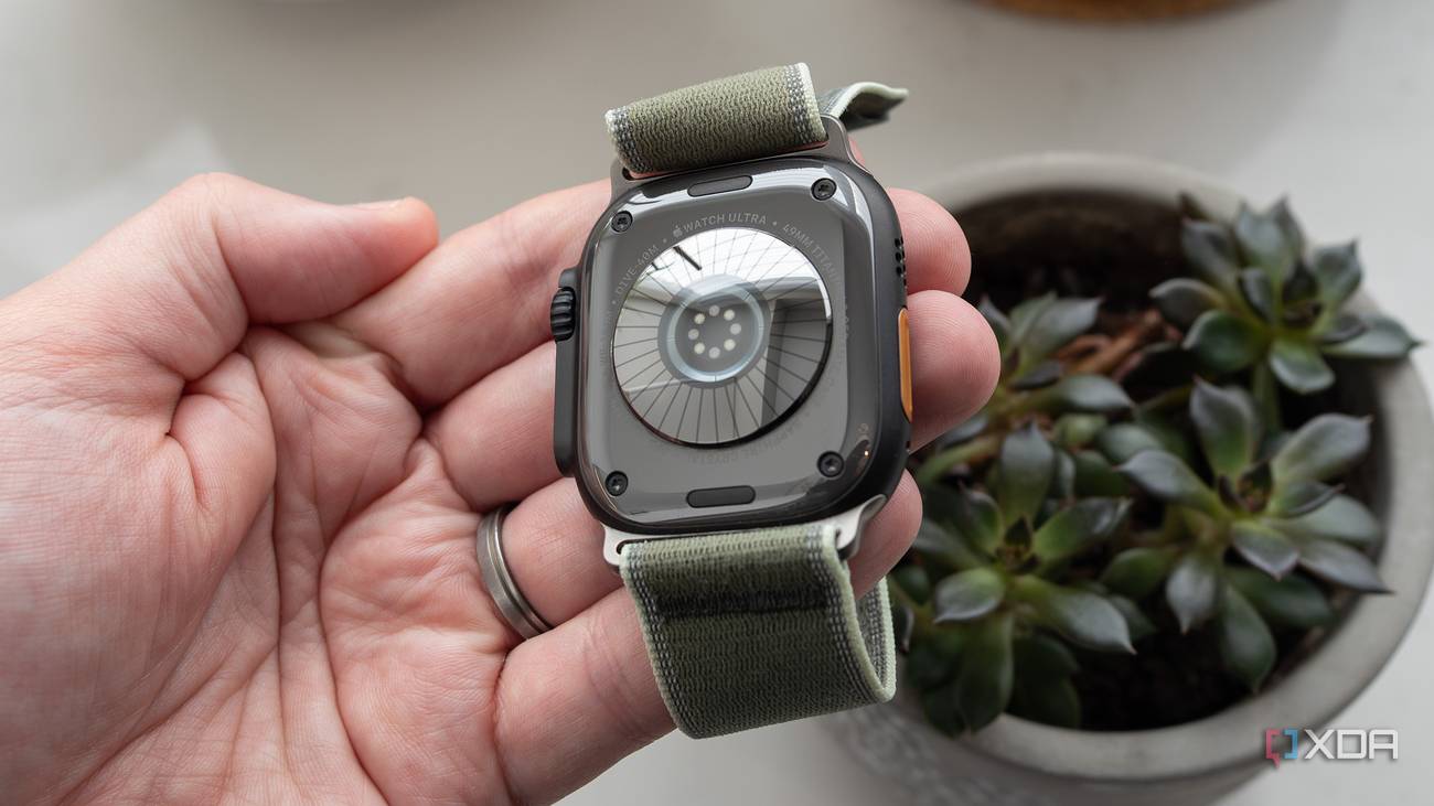 The back of the Apple Watch Ultra 4 