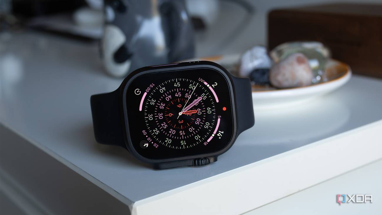The Apple Watch Ultra 4 sitting on a table 