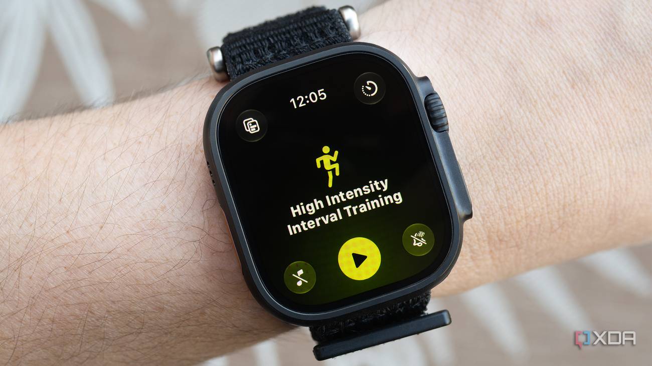 The Apple Watch Ultra 4 Workout options 