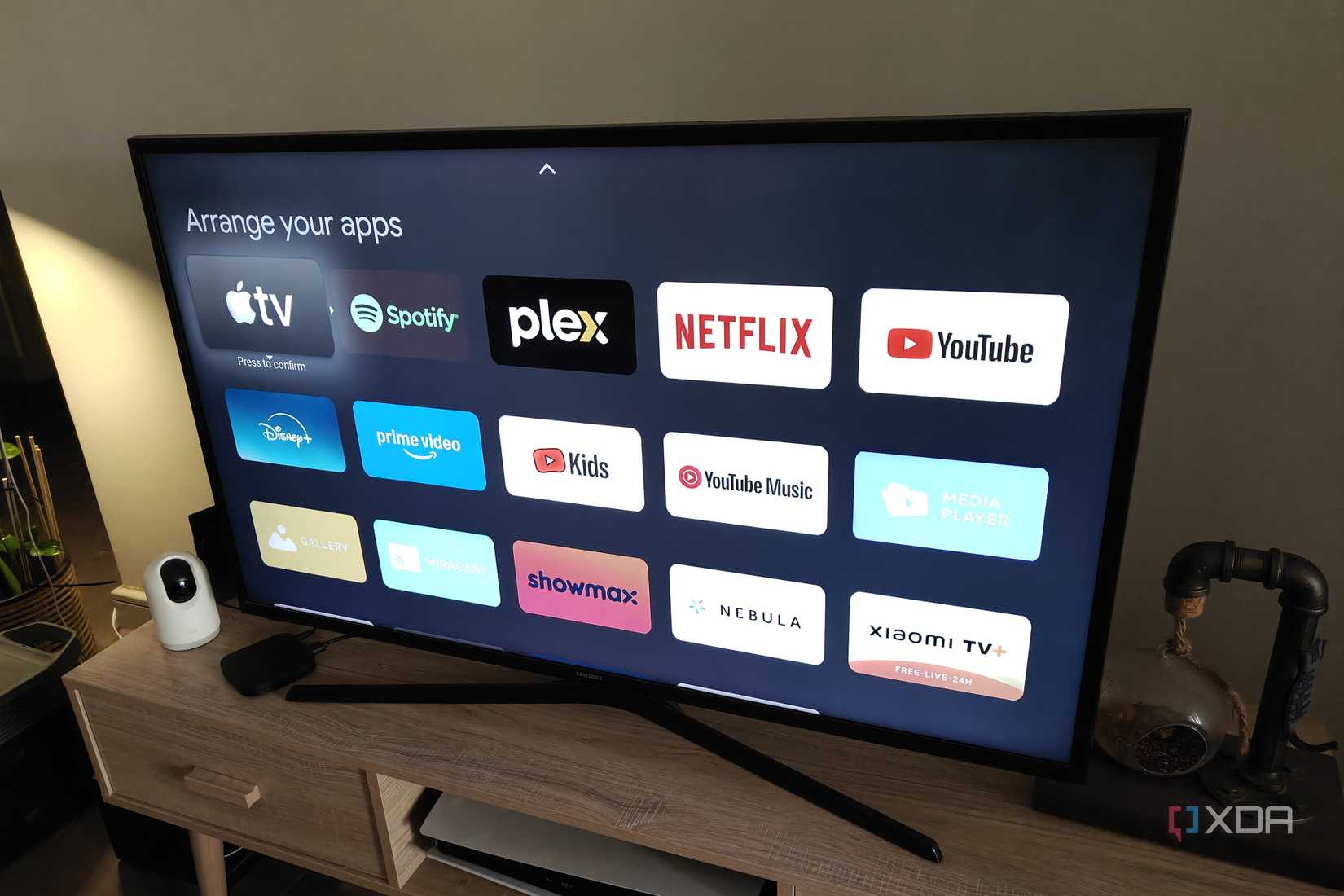 arranging apps in apps only mode