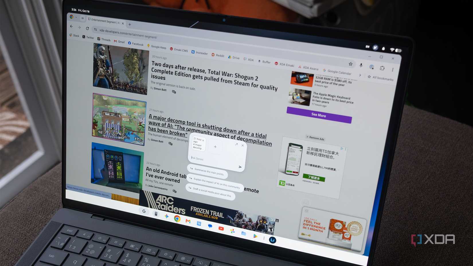 The Asus Googlebook 14's Magic Pointer