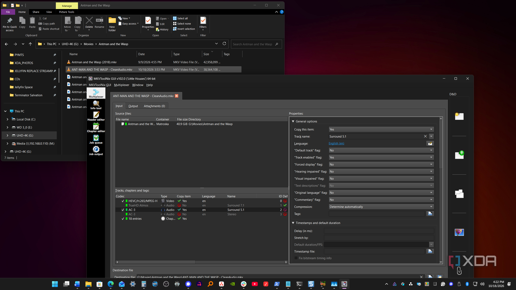 Audio Remove Tracks MKVToolNix GUI