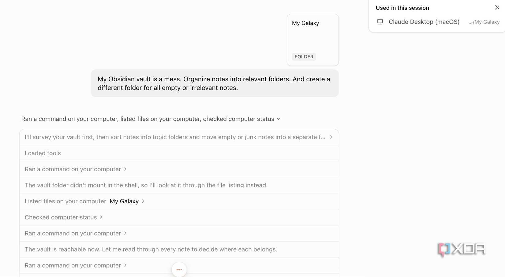 manage Obsidian using Claude