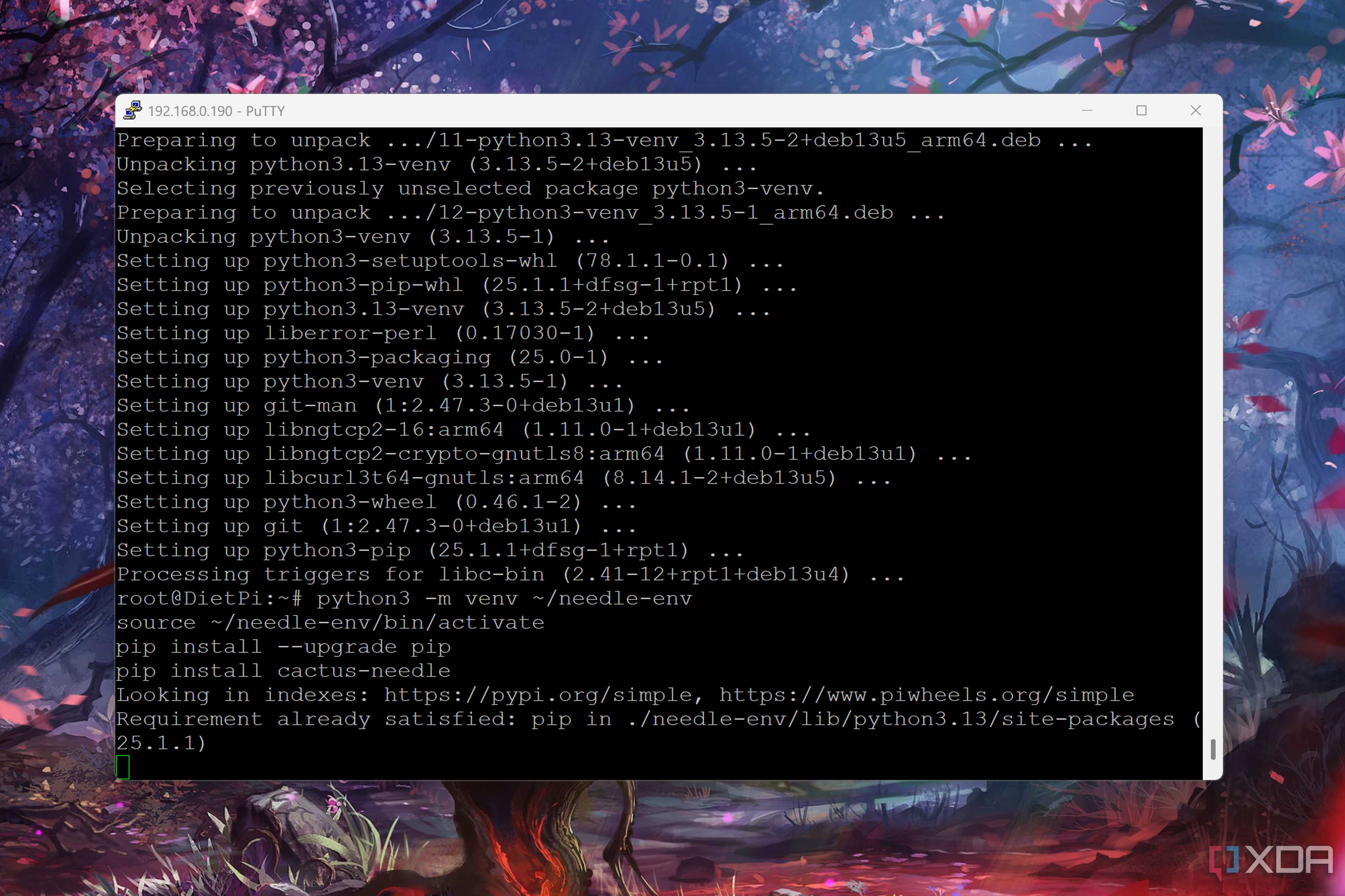 Installing Python packages on a Raspberry Pi