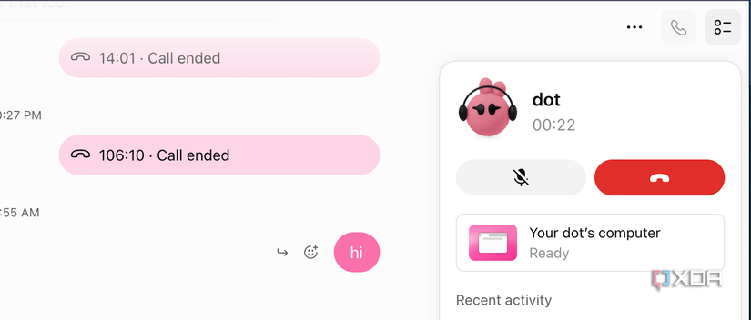 Веб-додаток для дзвінків з ChatGPT Dots