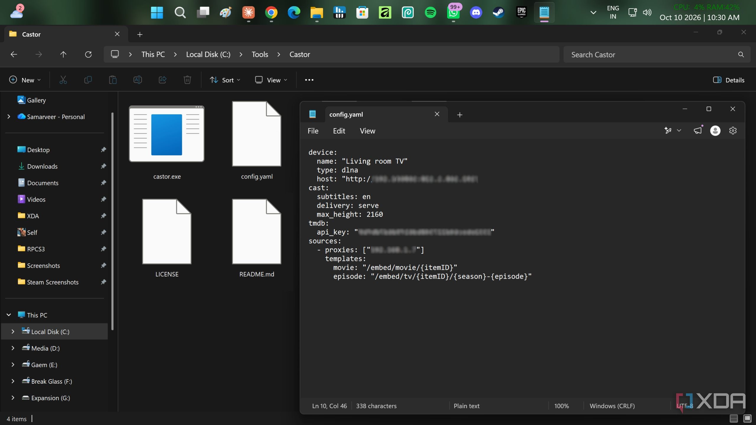 castor-config-file