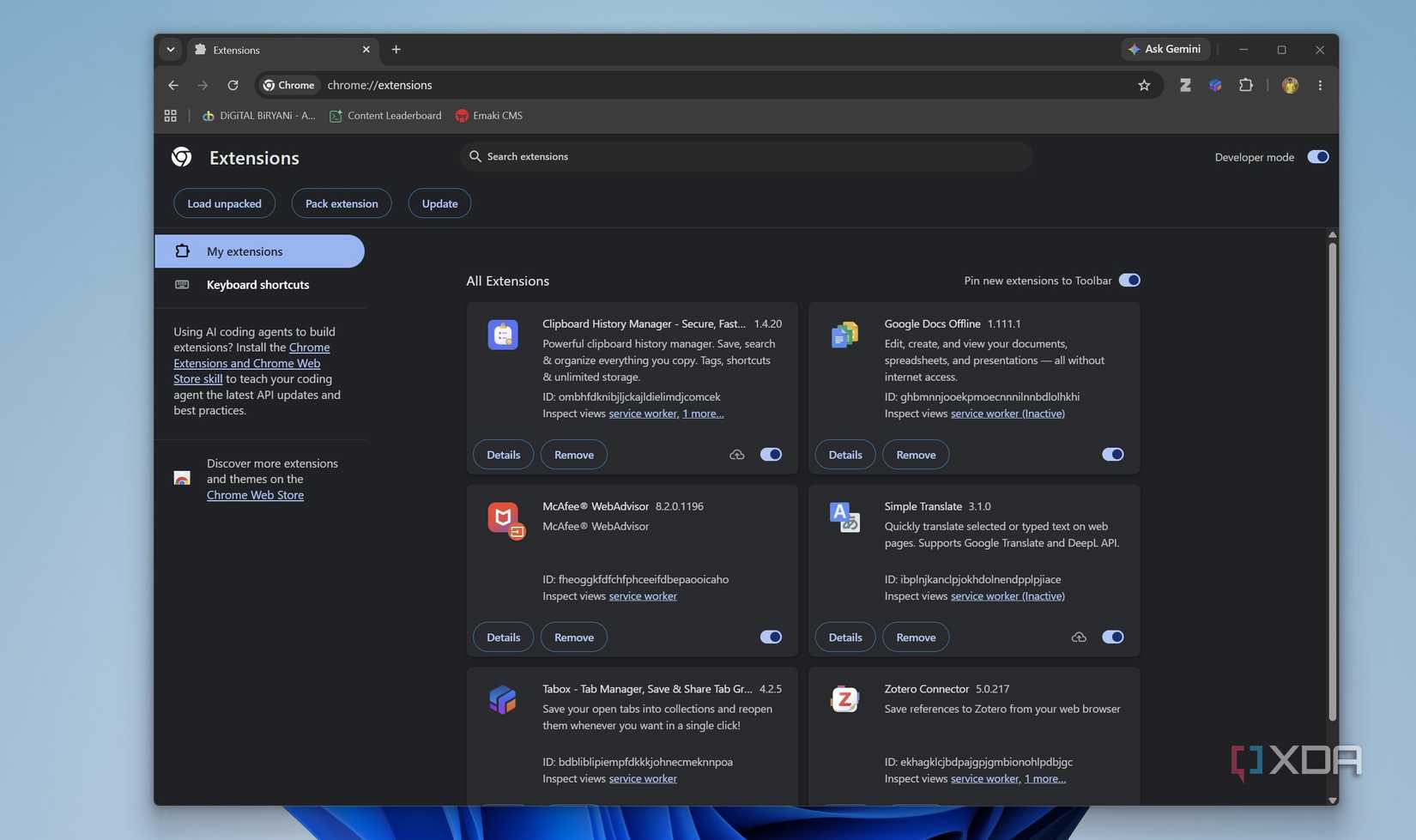 Chrome Extensions in Lenovo Legion