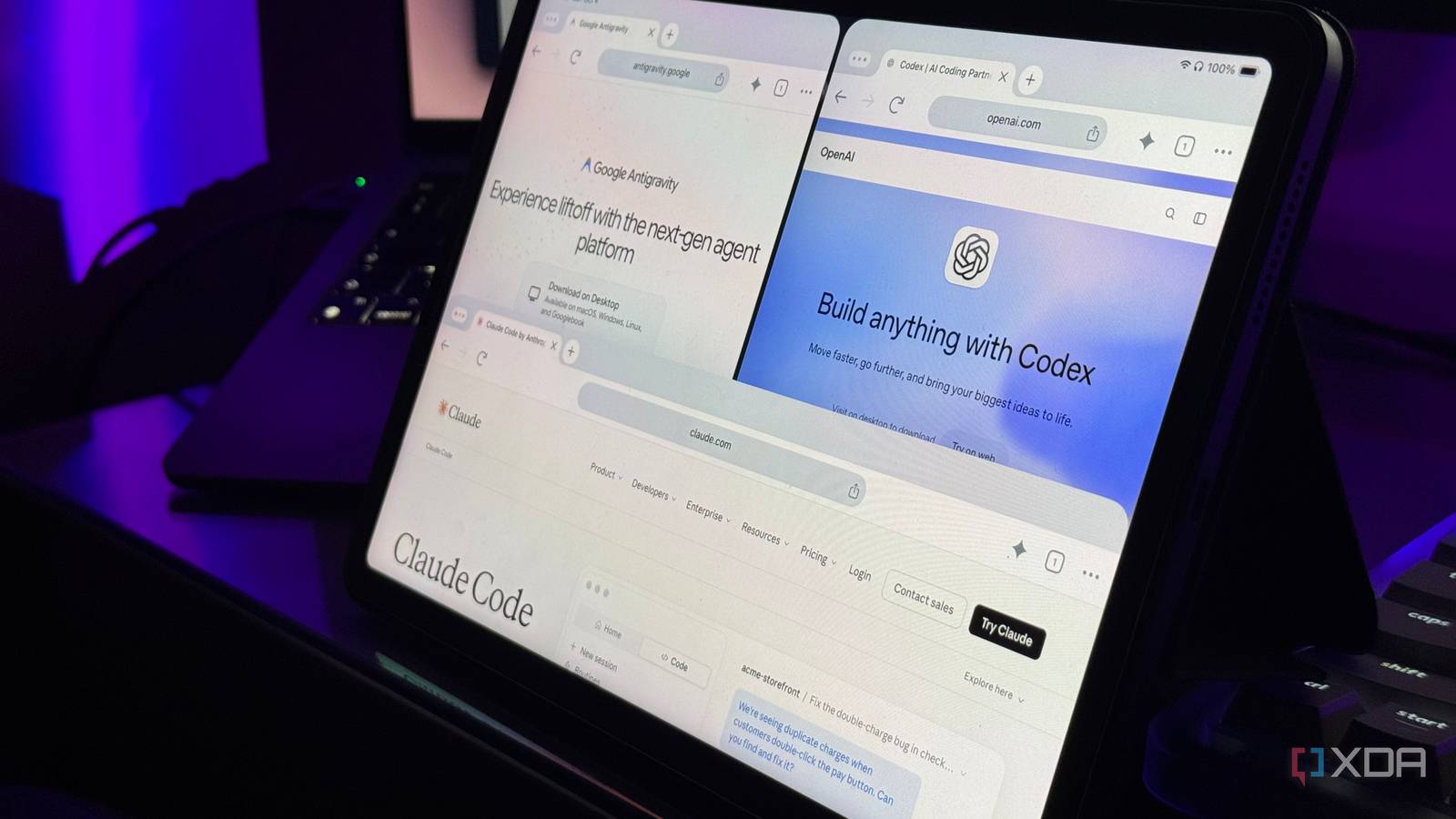 Claude Code vs Codex vs Antigravity : duel pour une app de notes
