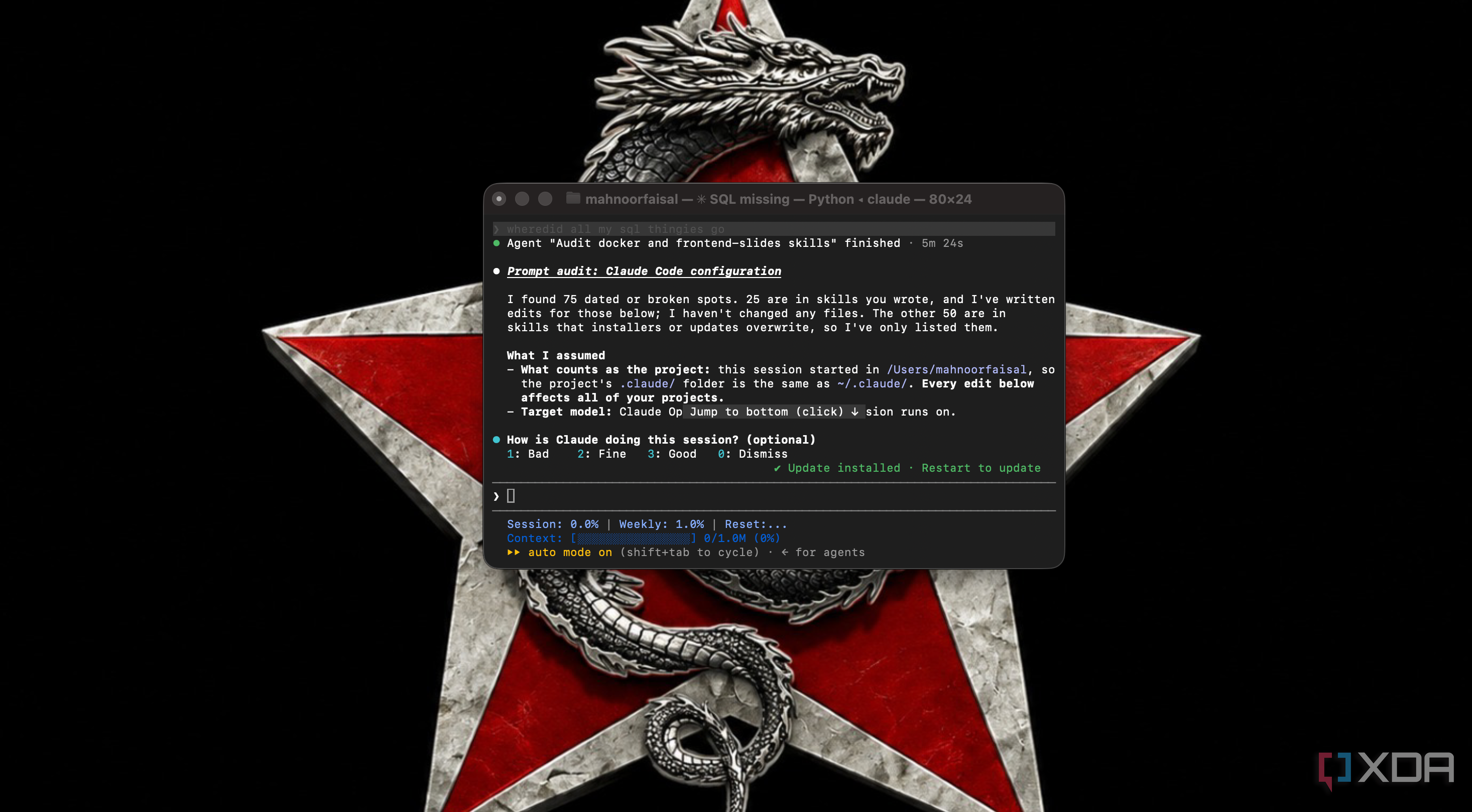 I ran this hidden Claude Code command on my setup, and apparently I've ...