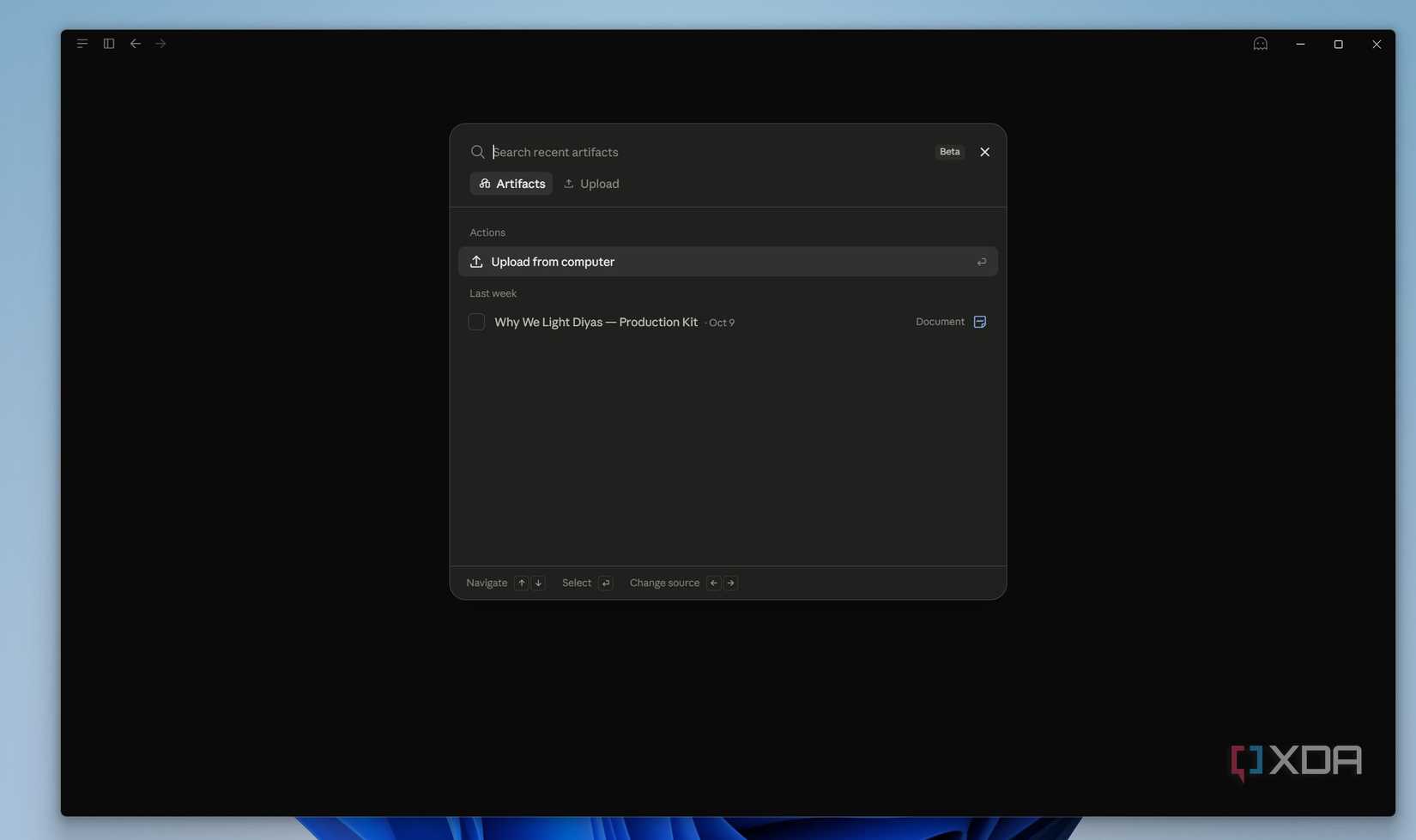 Upload document in Claude