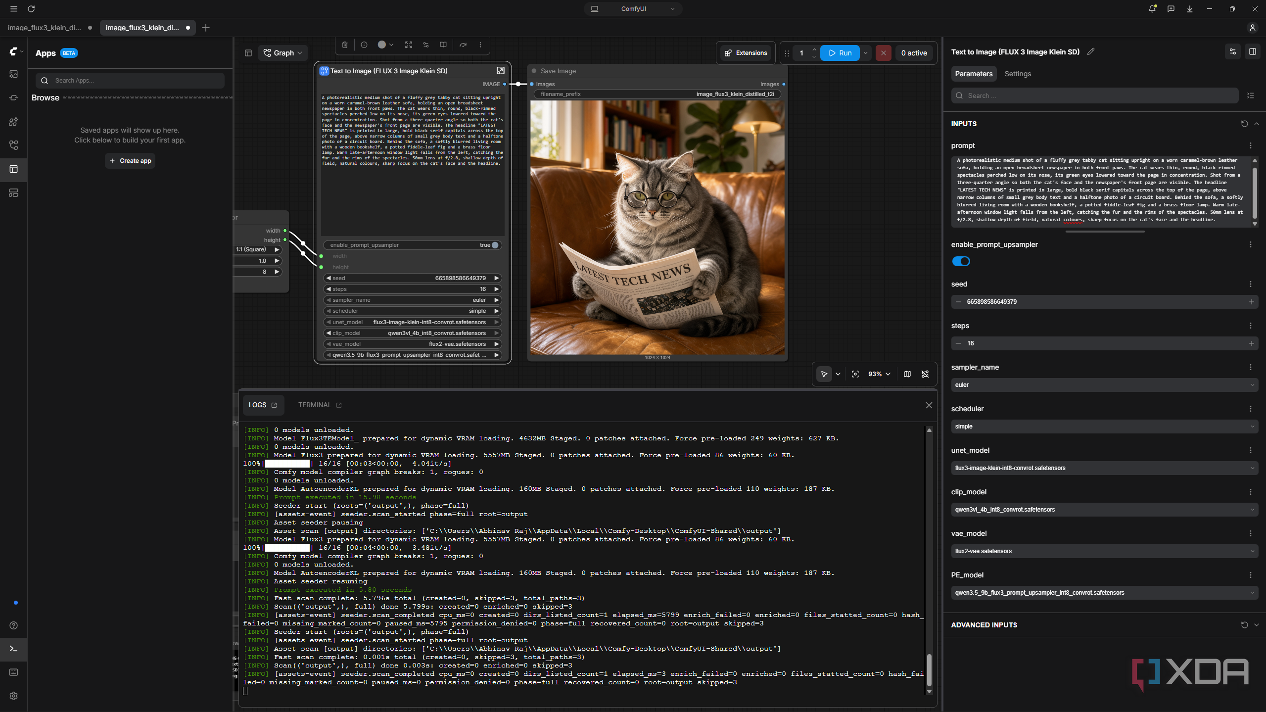 Using Flux 3 Image Klein via ComfyUI.