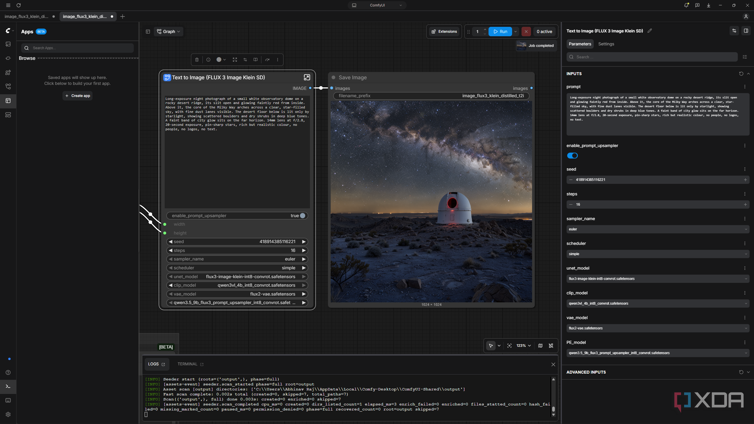 Using Flux 3 Image Klein via ComfyUI.