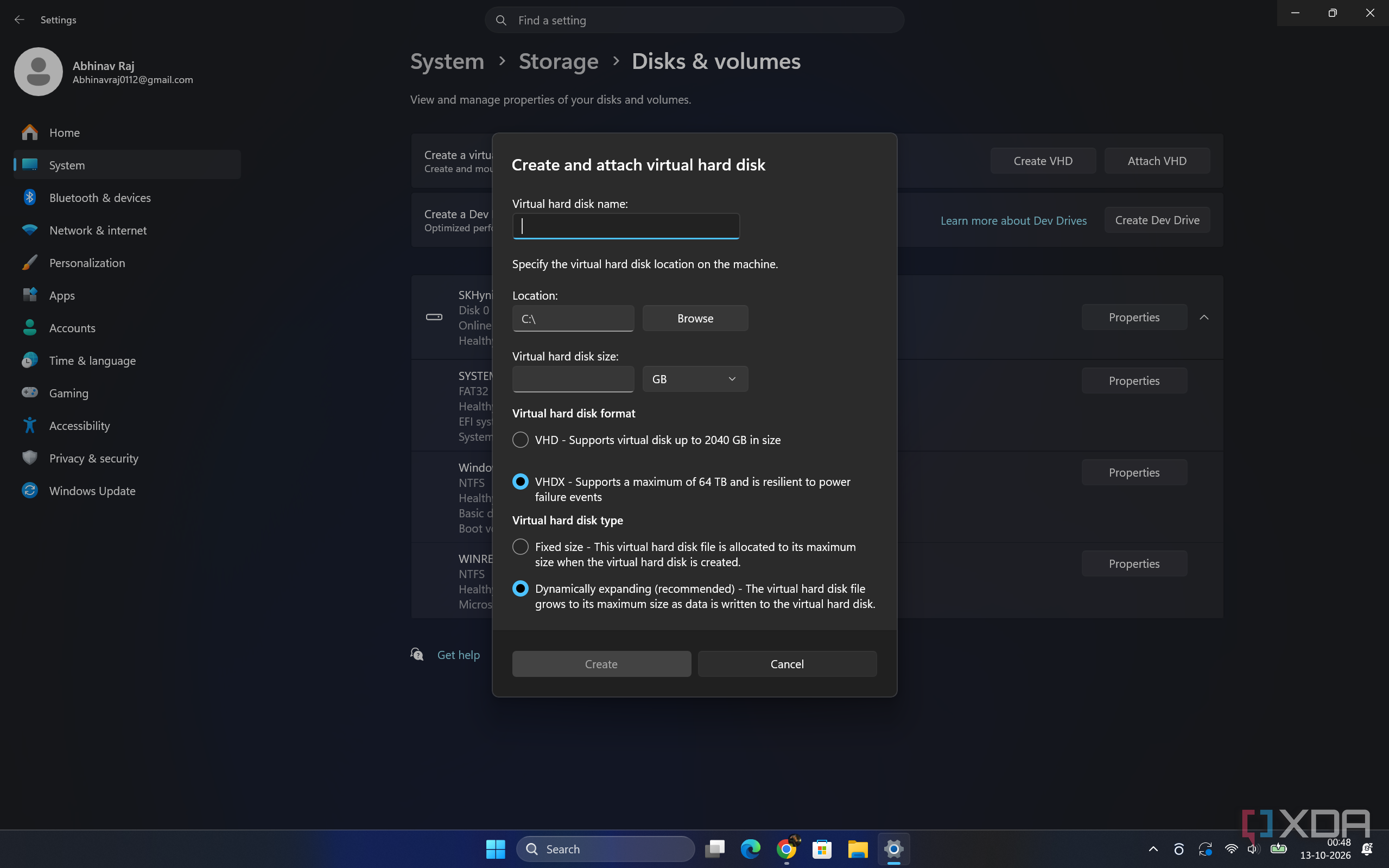 Create-And-Attach-VHD-2