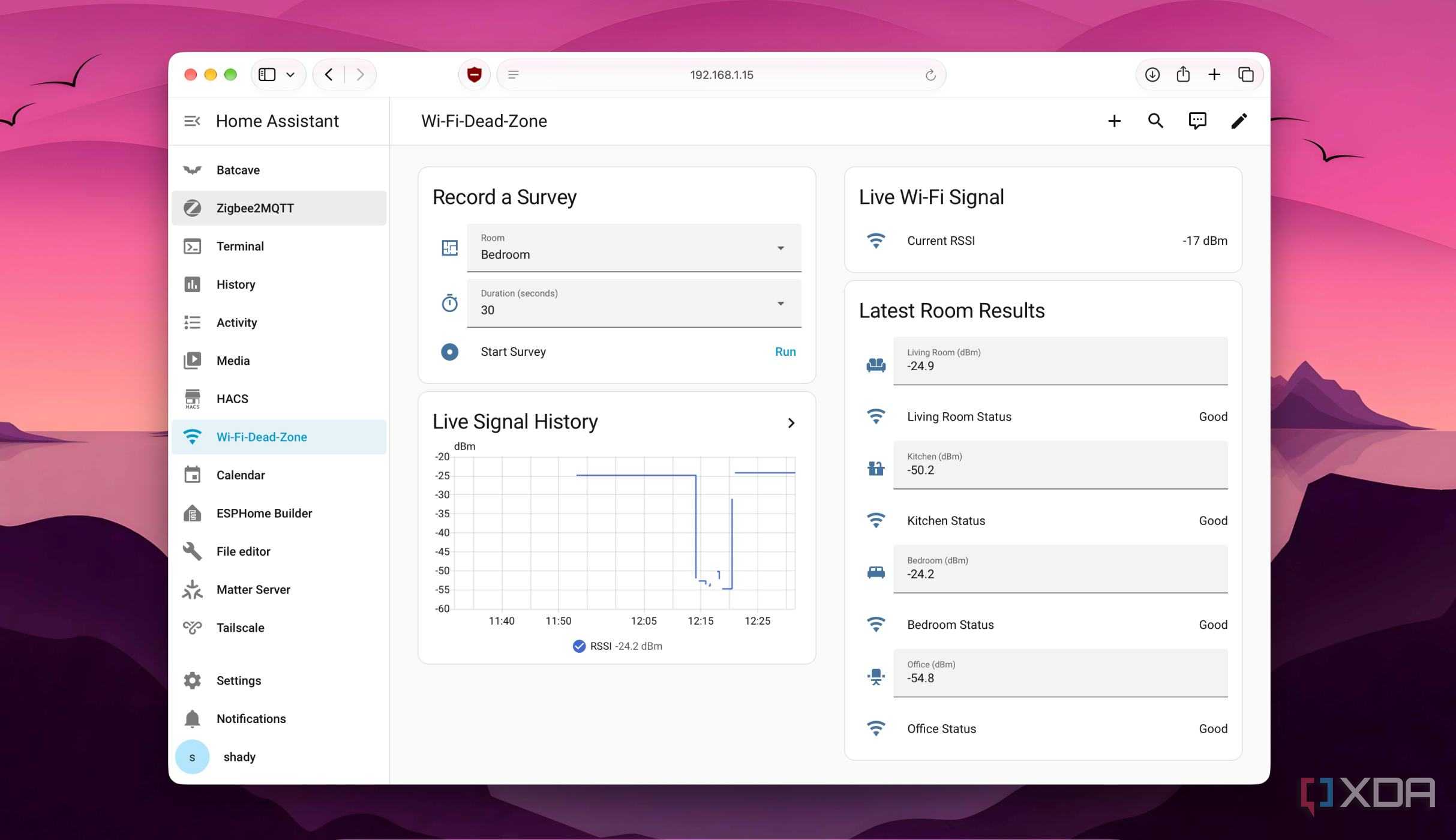 Dashboard view of dead zone cards