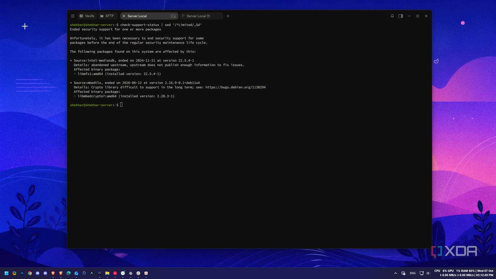 The best thing about Debian is how old all of its software is