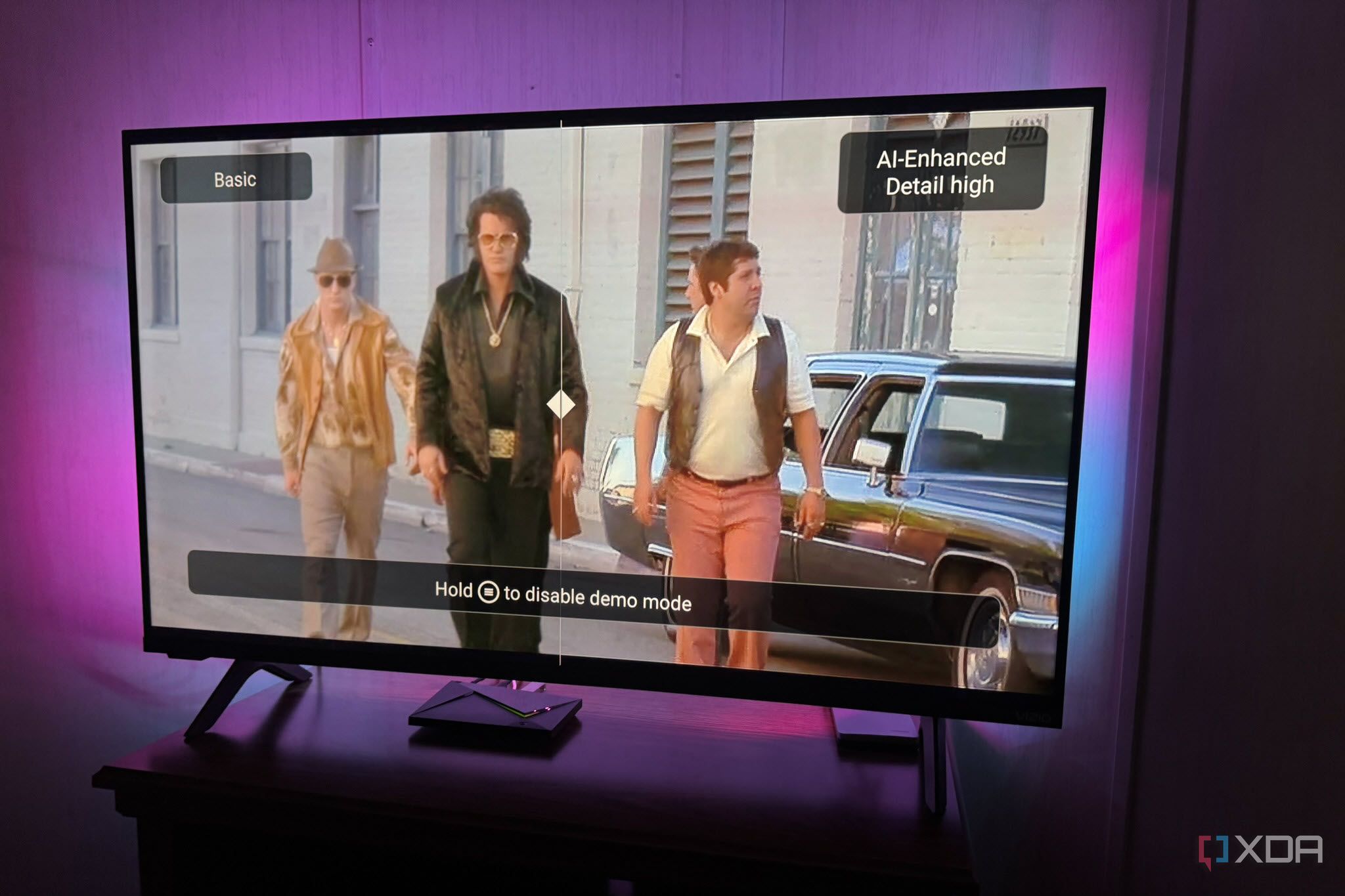 Demo Mode Compare Upscaling Nvidia Shield