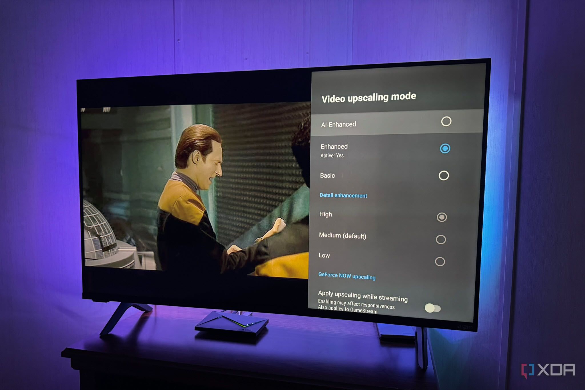 Demonstration Changing Upscaling Mode Manually