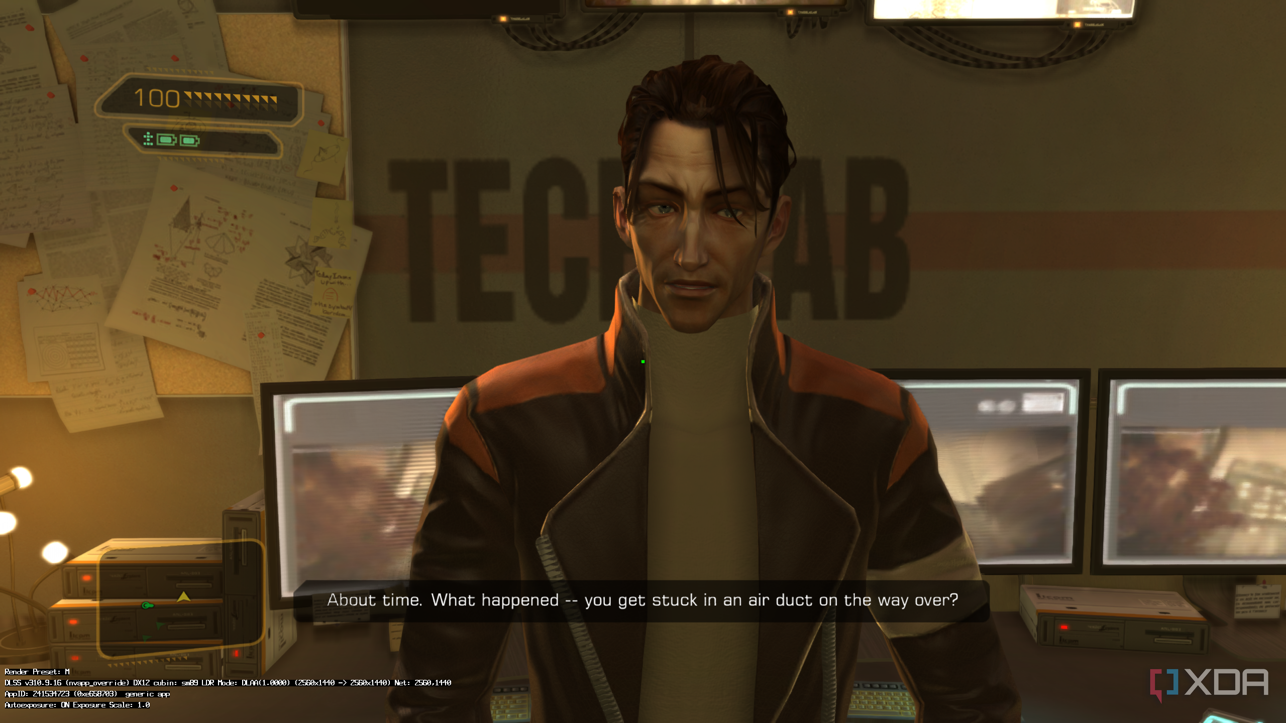 DLSS 5 comparison on Deus Ex Human Revolution.