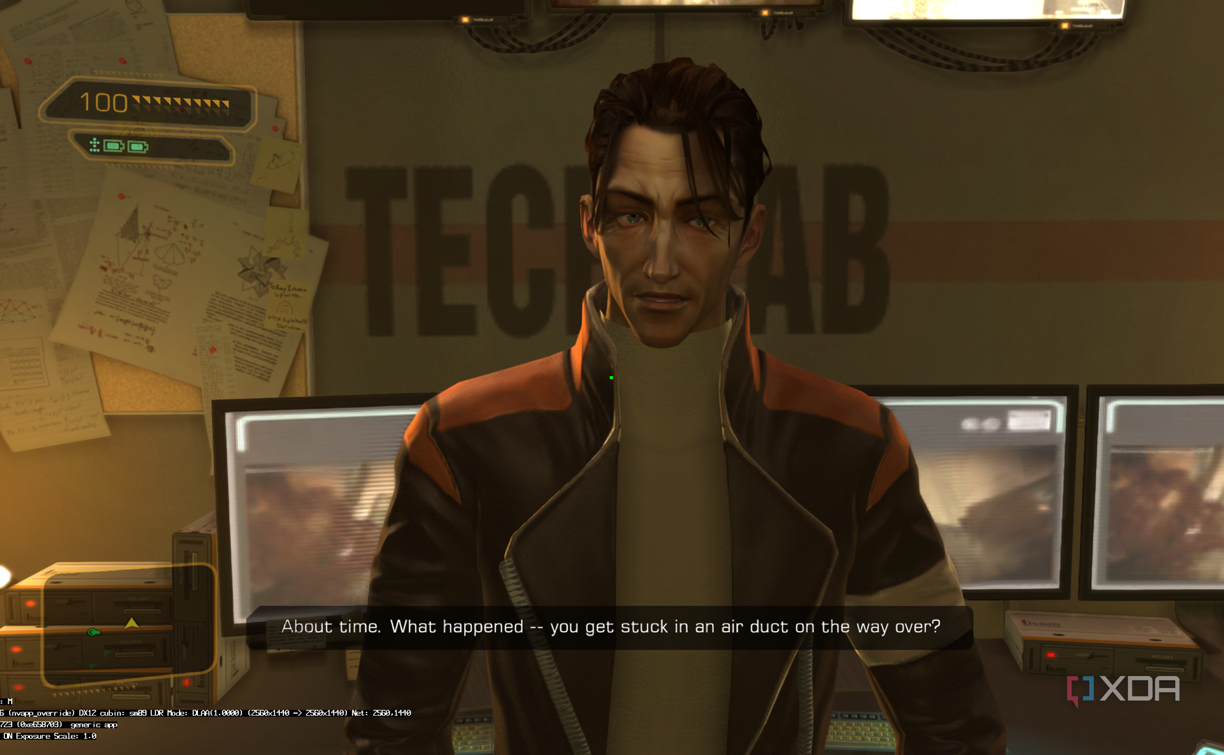 DLSS 5 comparison on Deus Ex Human Revolution.