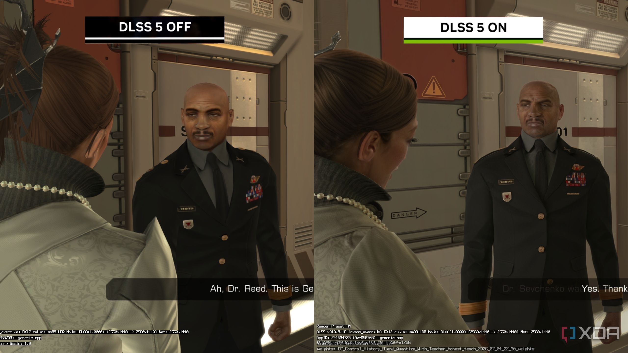 DLSS 5 comparison on Deus Ex Human Revolution.