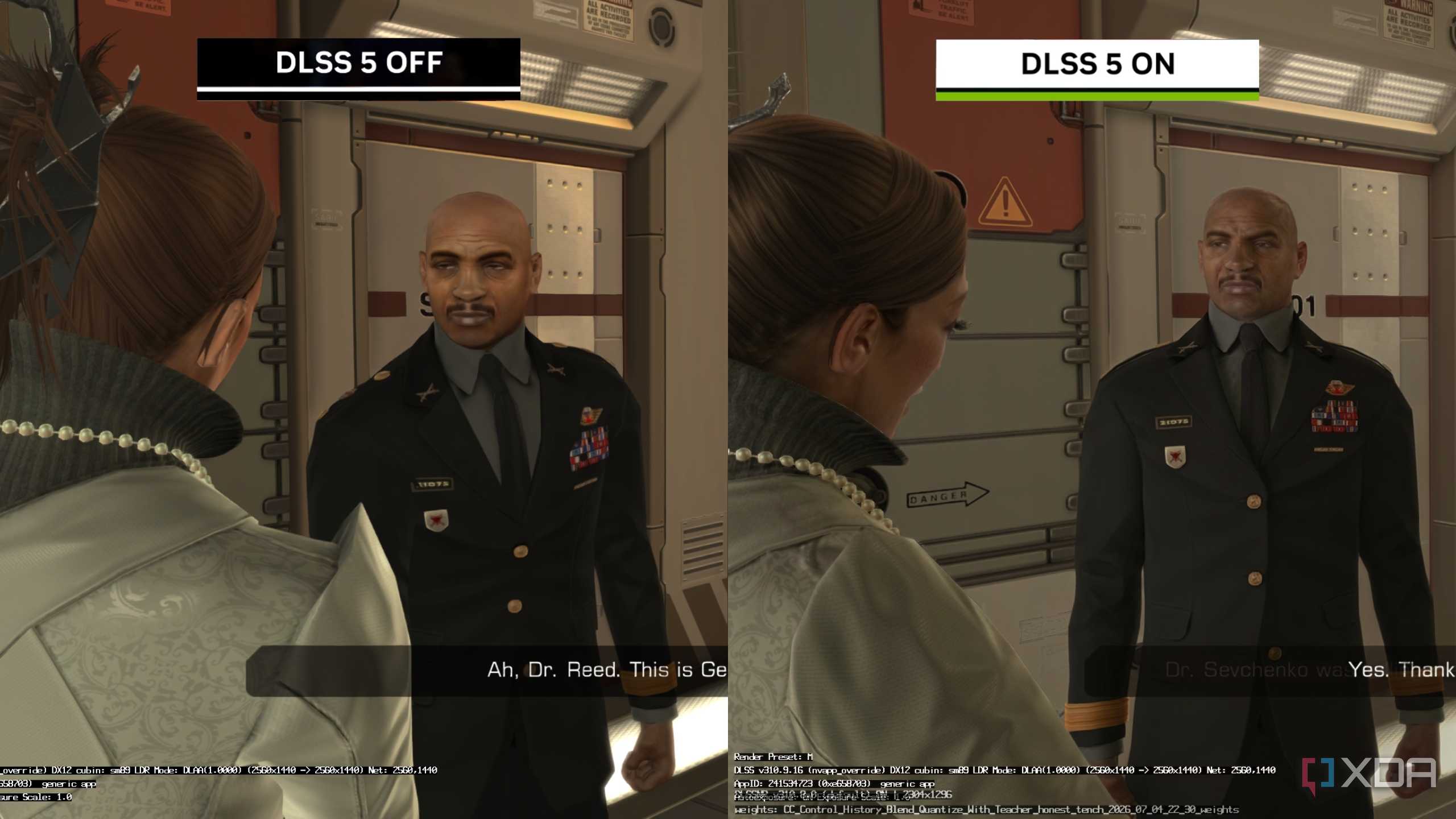 DLSS 5 comparison on Deus Ex Human Revolution.