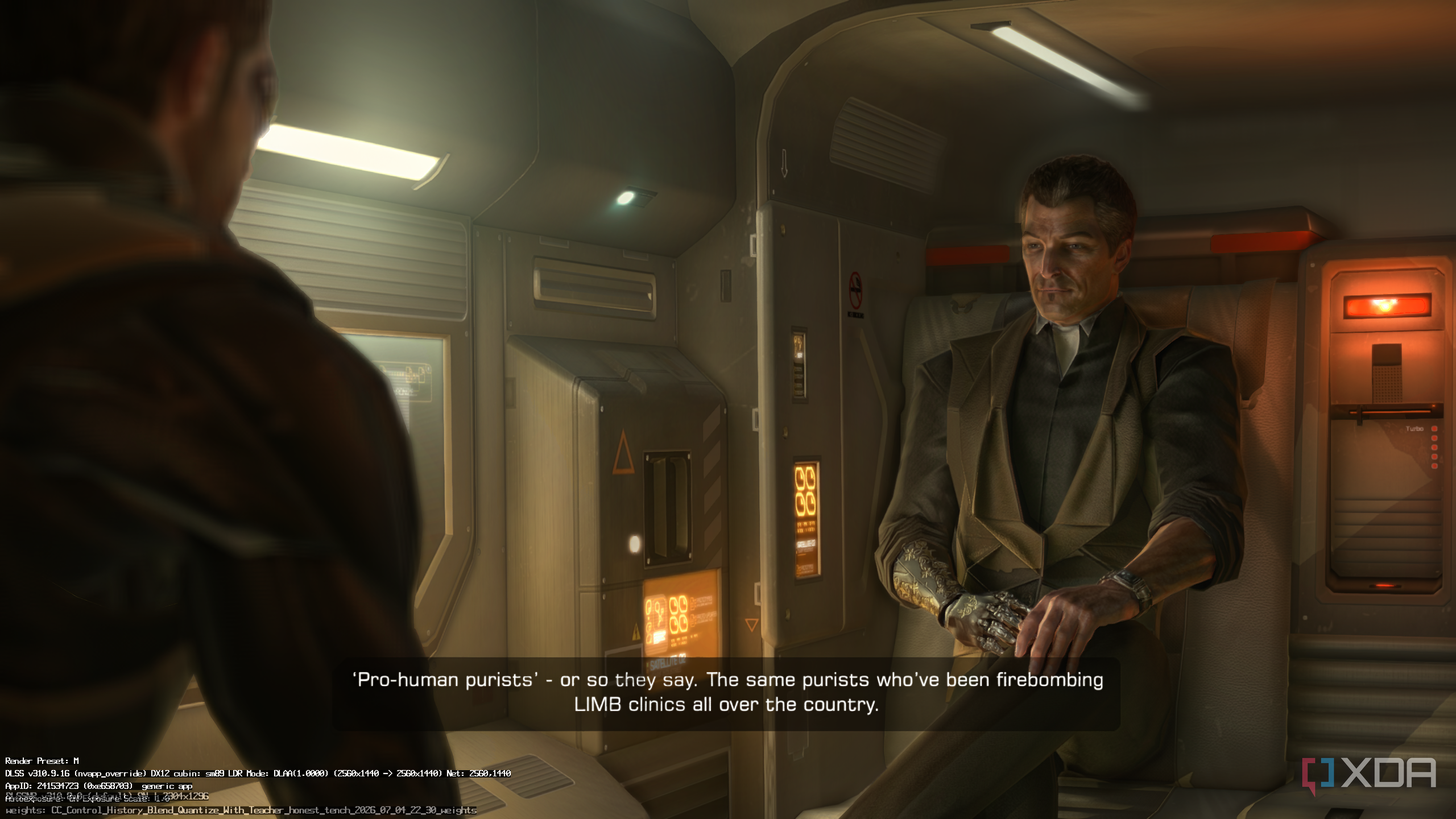 DLSS 5 comparison on Deus Ex Human Revolution.