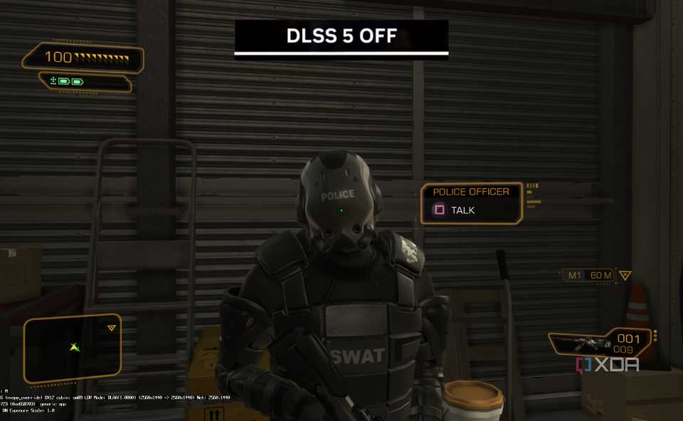 Сравнение моделей спецназа Сравнение моделей спецназа в Deus Ex: Human Revolution с DLSS 5