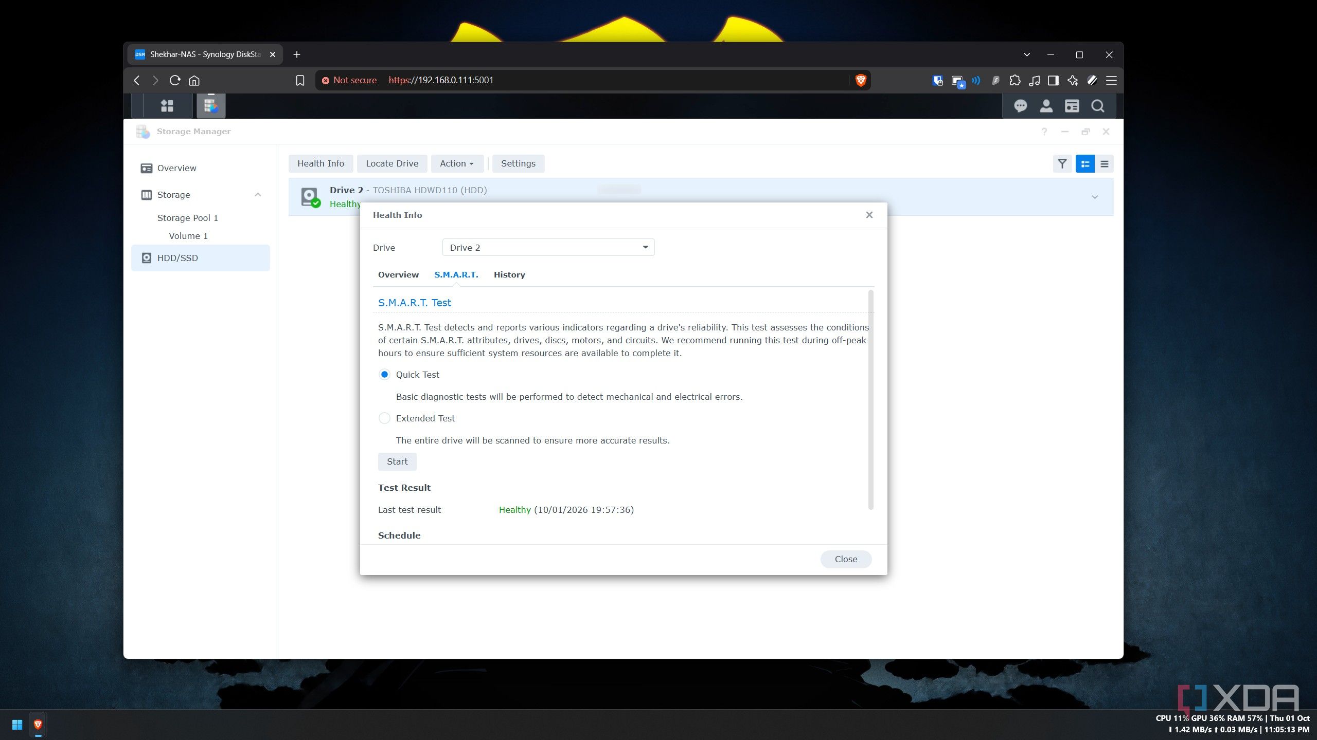стандартная проверка Synology NAS — иллюстрация 3 к материалу