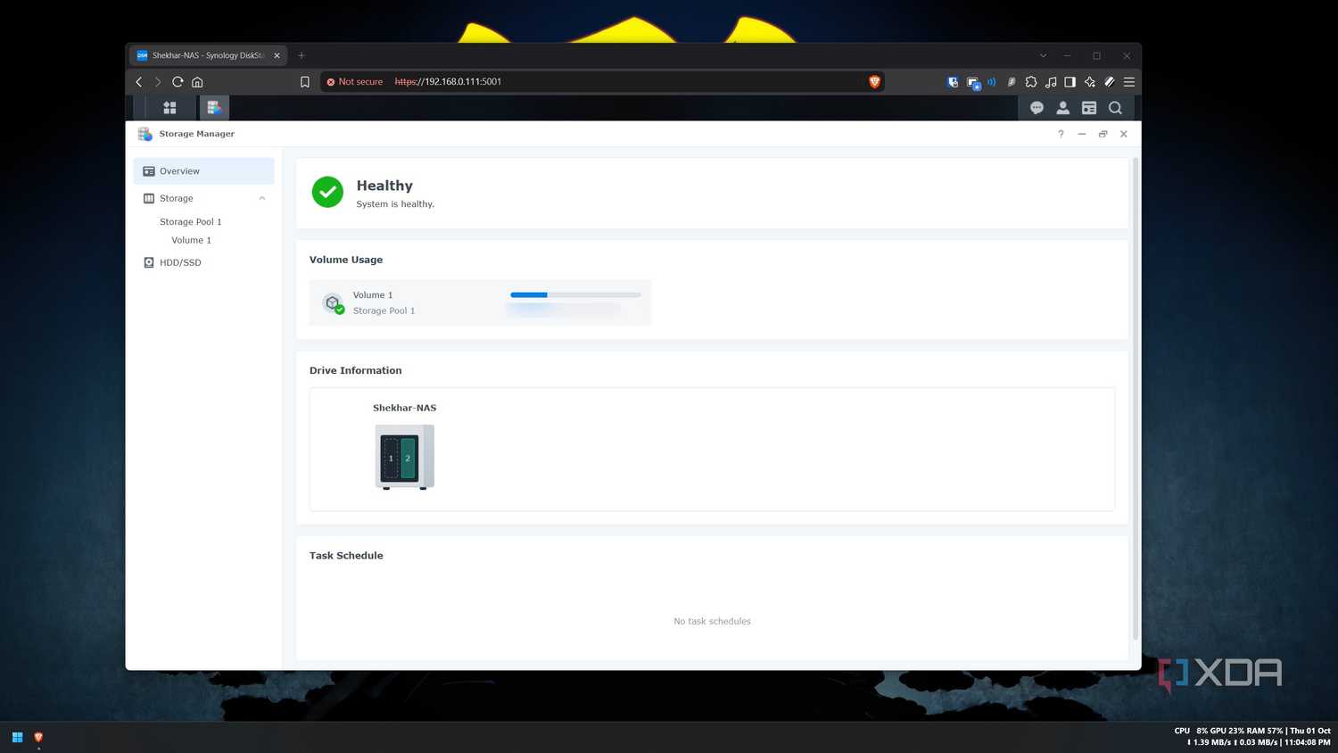 Как стандартная проверка Synology NAS скрыла тысячи ошибок на жестком диске Обзор менеджера хранилищ Synology DSM с отметкой Healthy