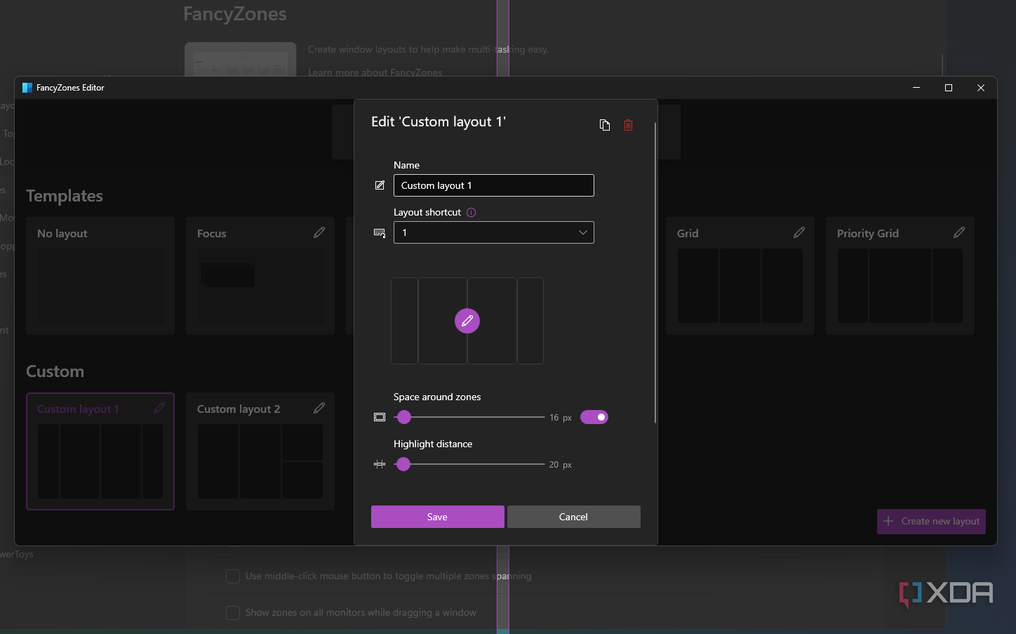 Snap Layouts wasn't built for ultrawide monitors, so I built my own ...