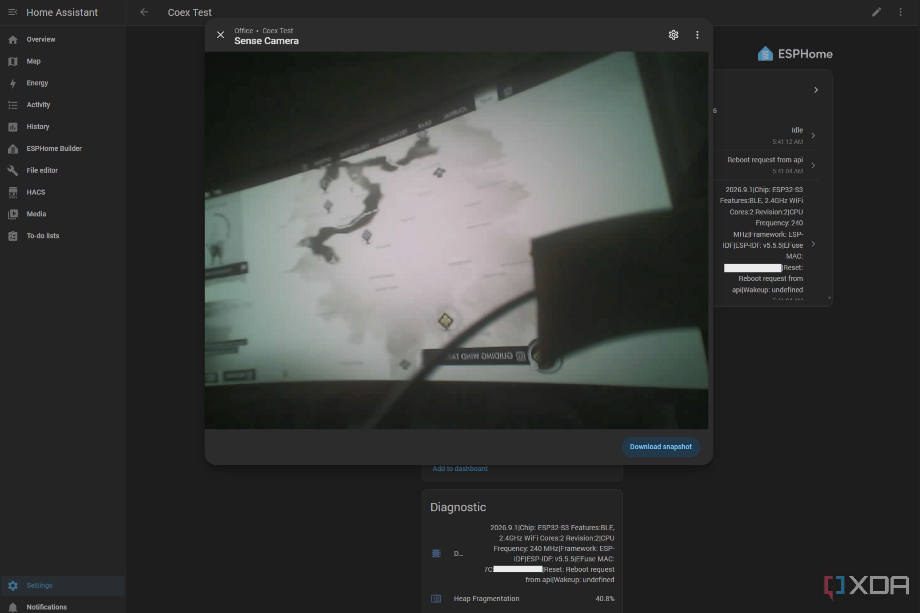 esp32-s3 camera testing