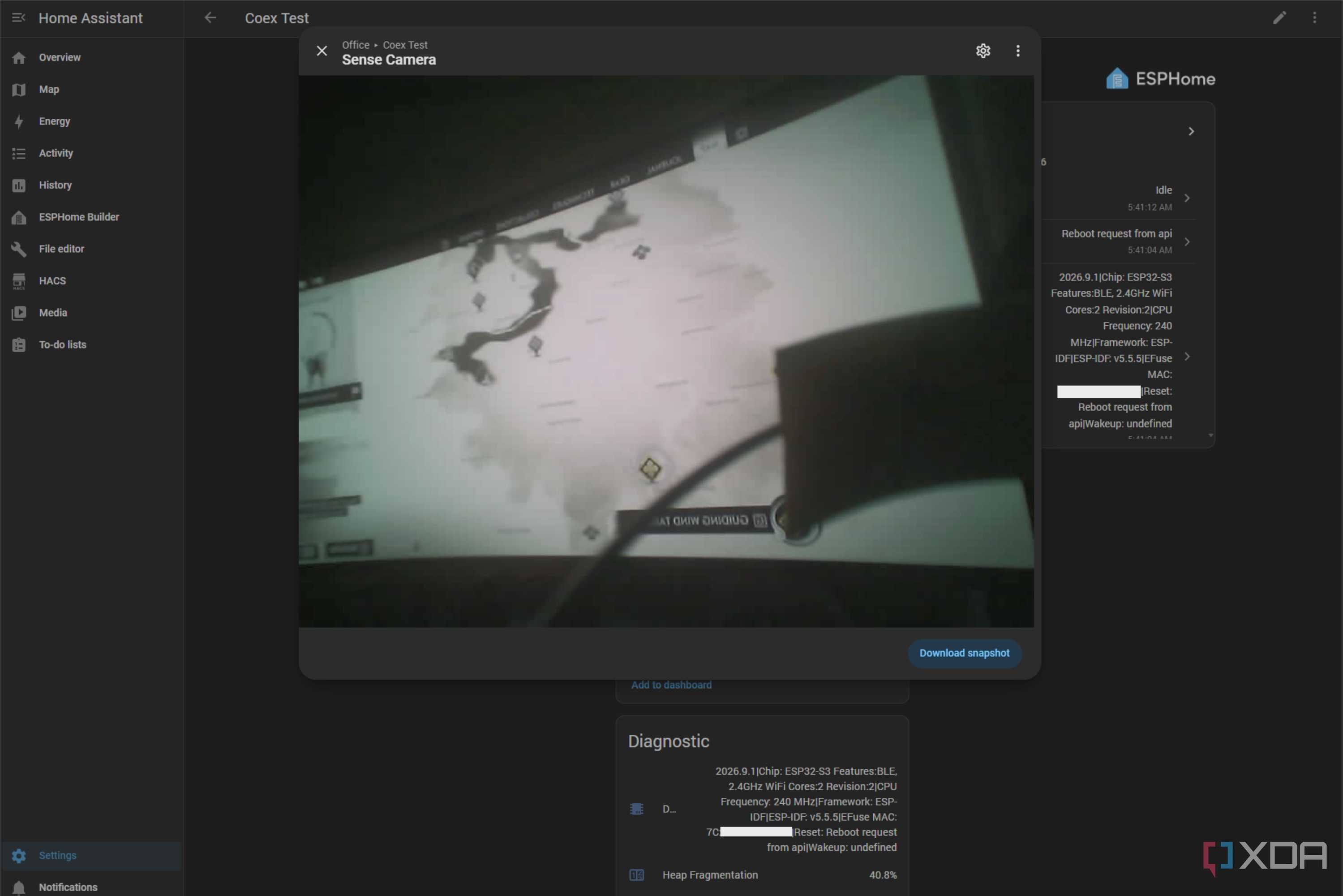 esp32-s3 camera testing