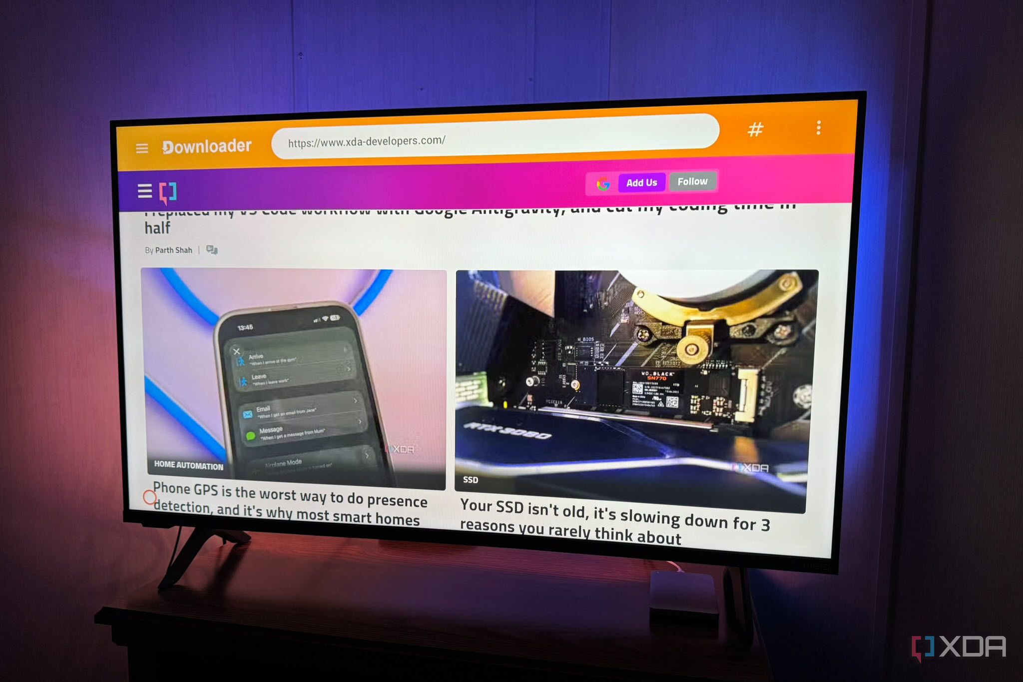 Fire TV Running Downloader to Sideload Android Apps